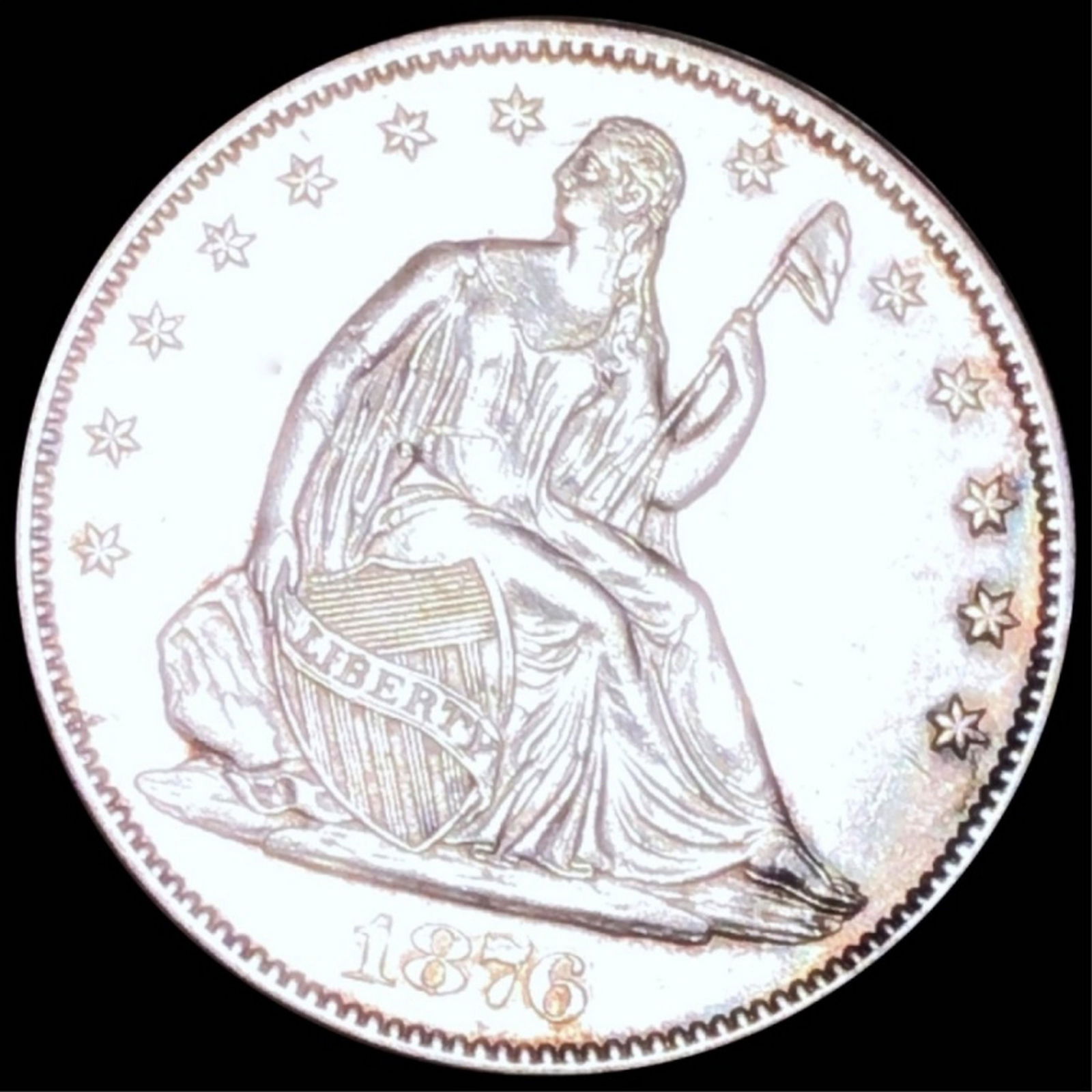 1876 Seated Liberty Half Dollar UNCIRCULATED (1 of 2)