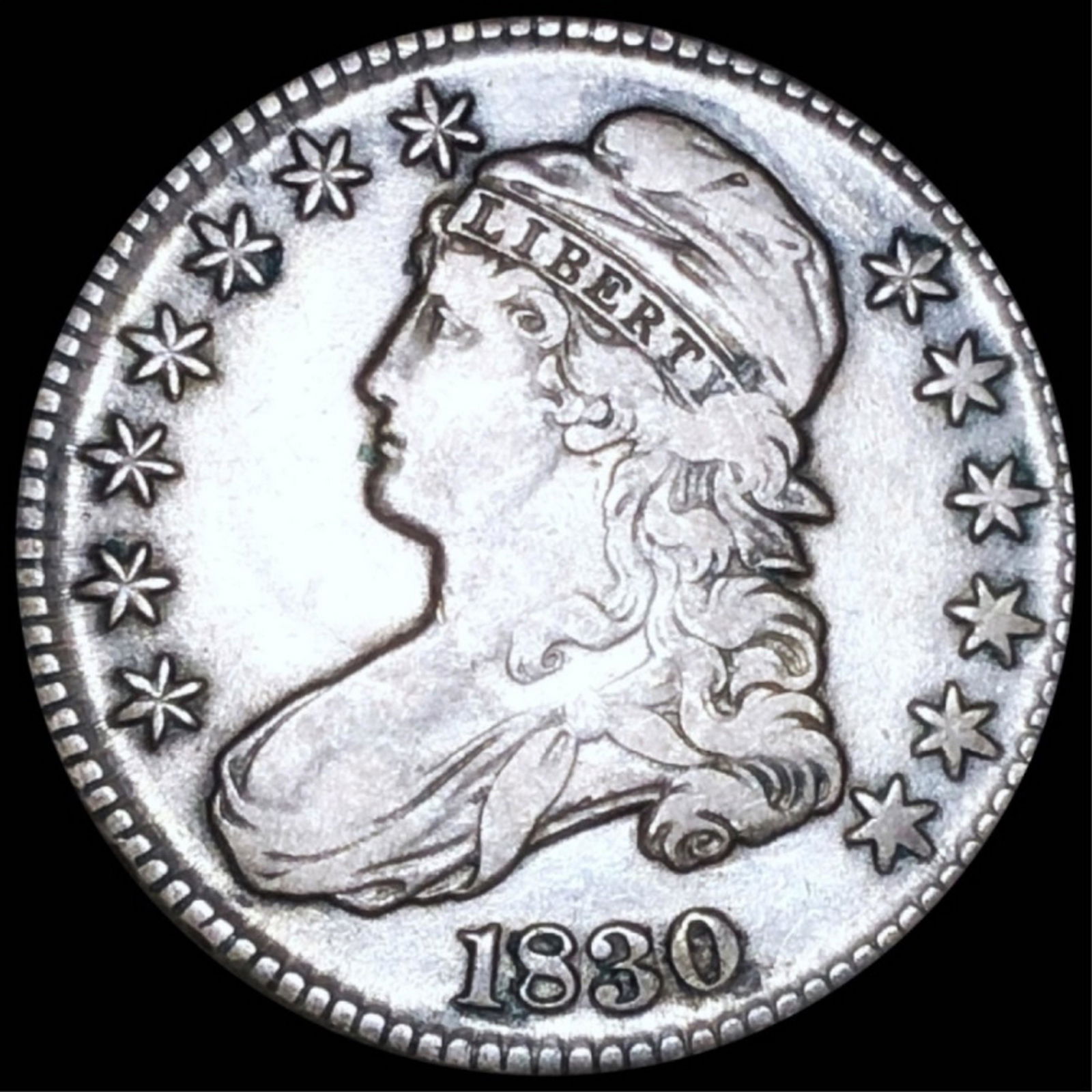 1830 Capped Bust Half Dollar NICELY CIRCULATED (1 of 2)