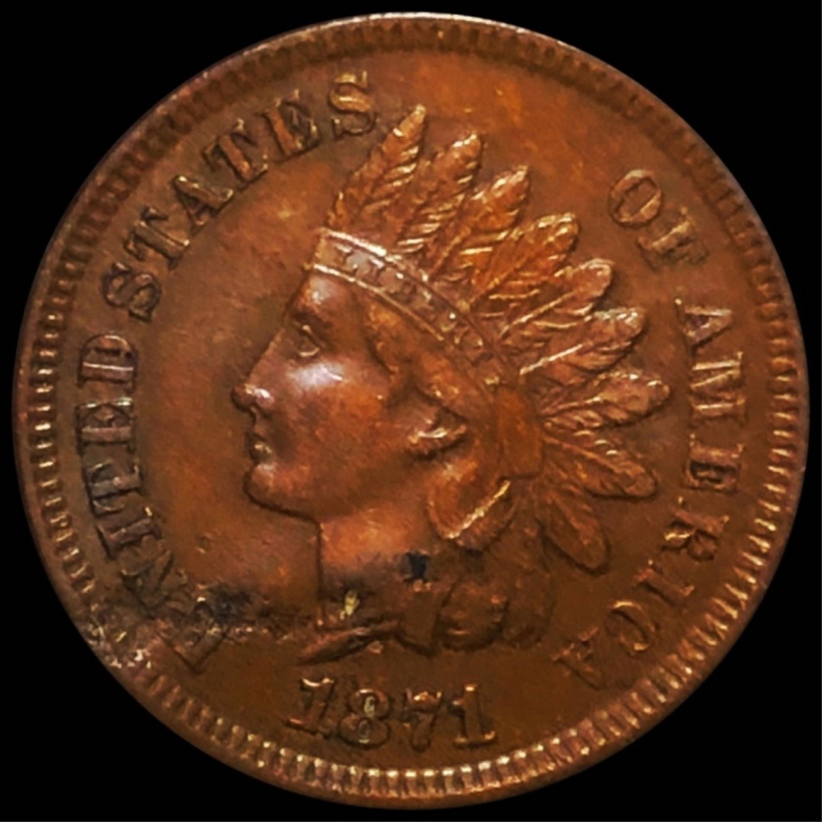 1871 Indian Head Penny UNCIRCULATED (1 of 2)