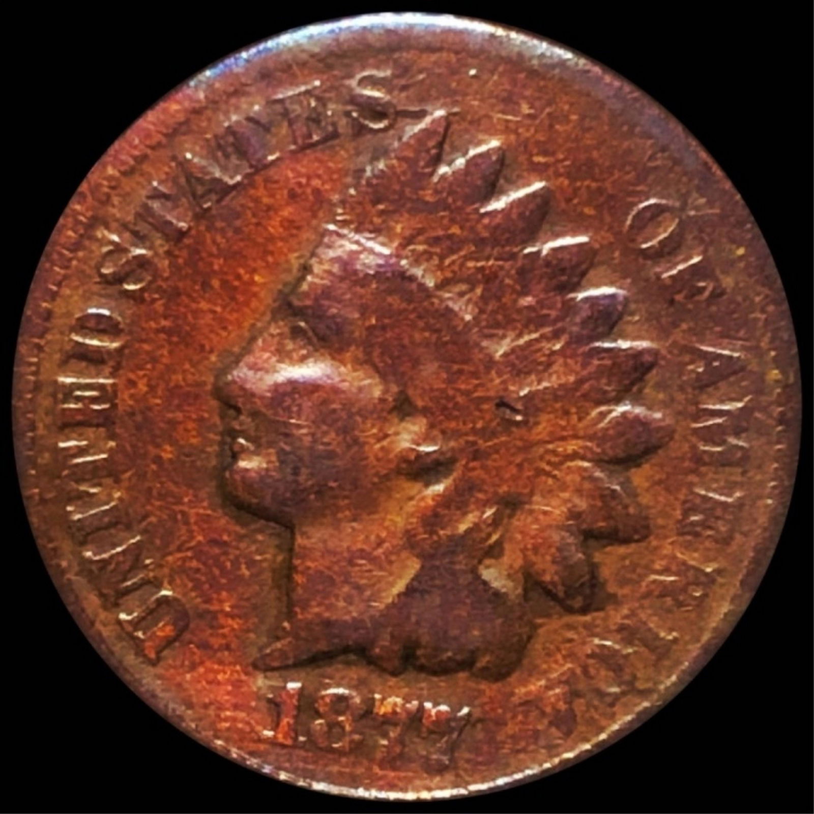 1877 Indian Head Penny NICELY CIRCULATED (1 of 2)