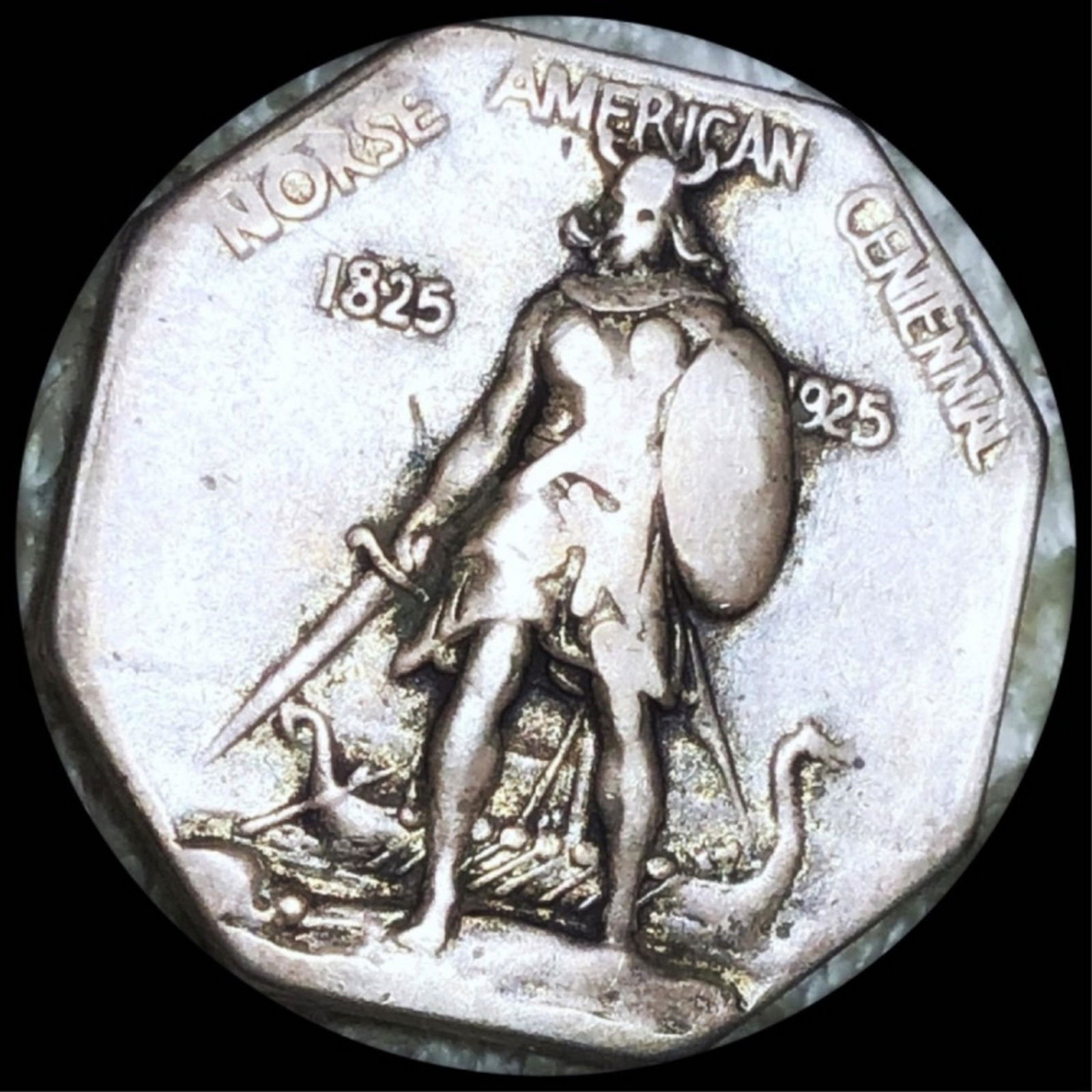 1925 Norse American Half Dollar LIGHT CIRC THICK (1 of 2)