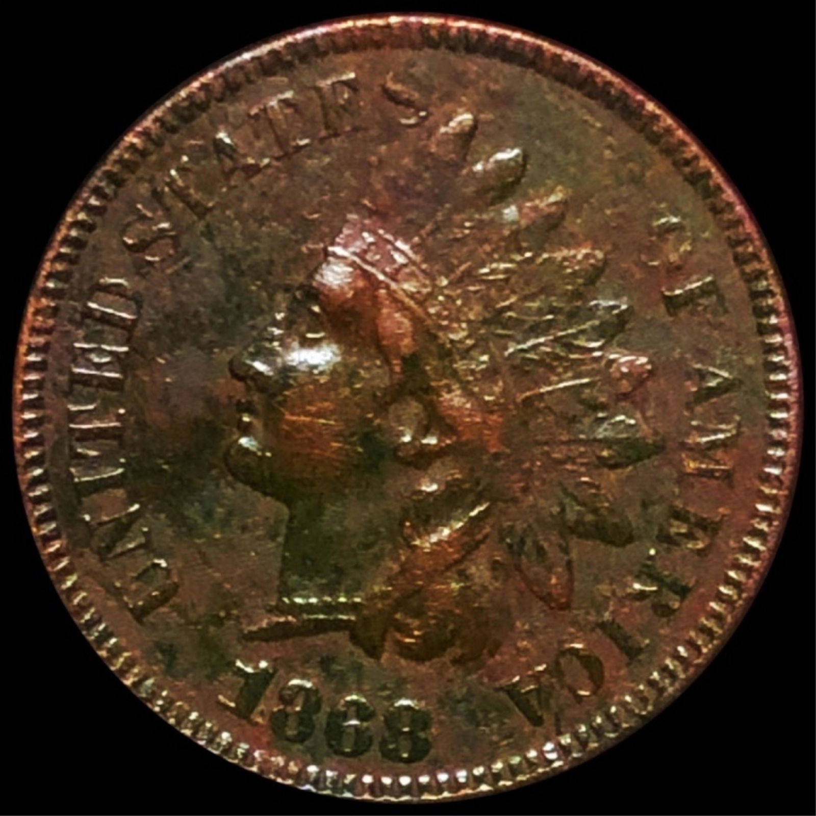 1868 Indian Head Penny LIGHTLY CIRCULATED (1 of 2)