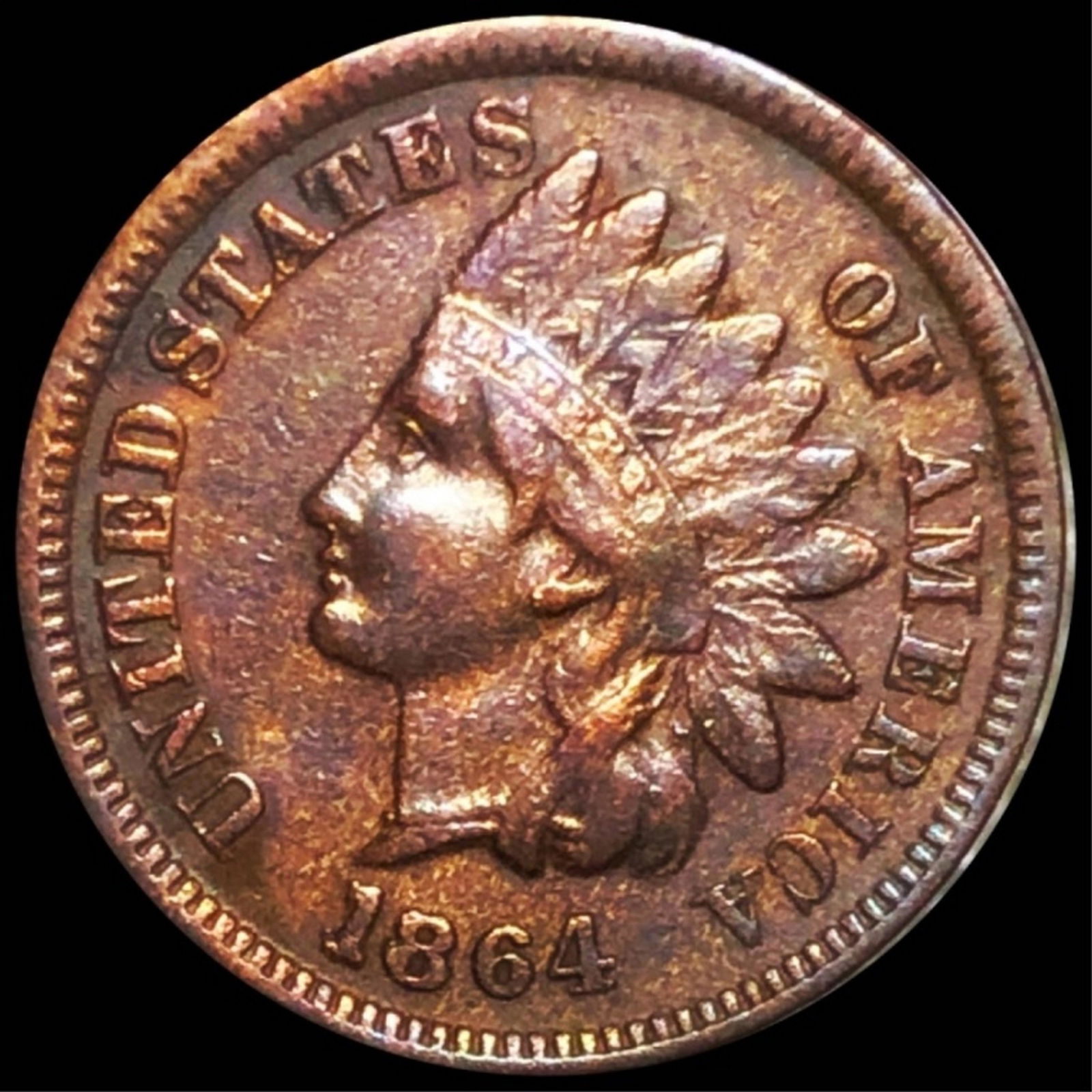 1864 Indian Head Penny NEARLY UNCIRCULATED (1 of 2)