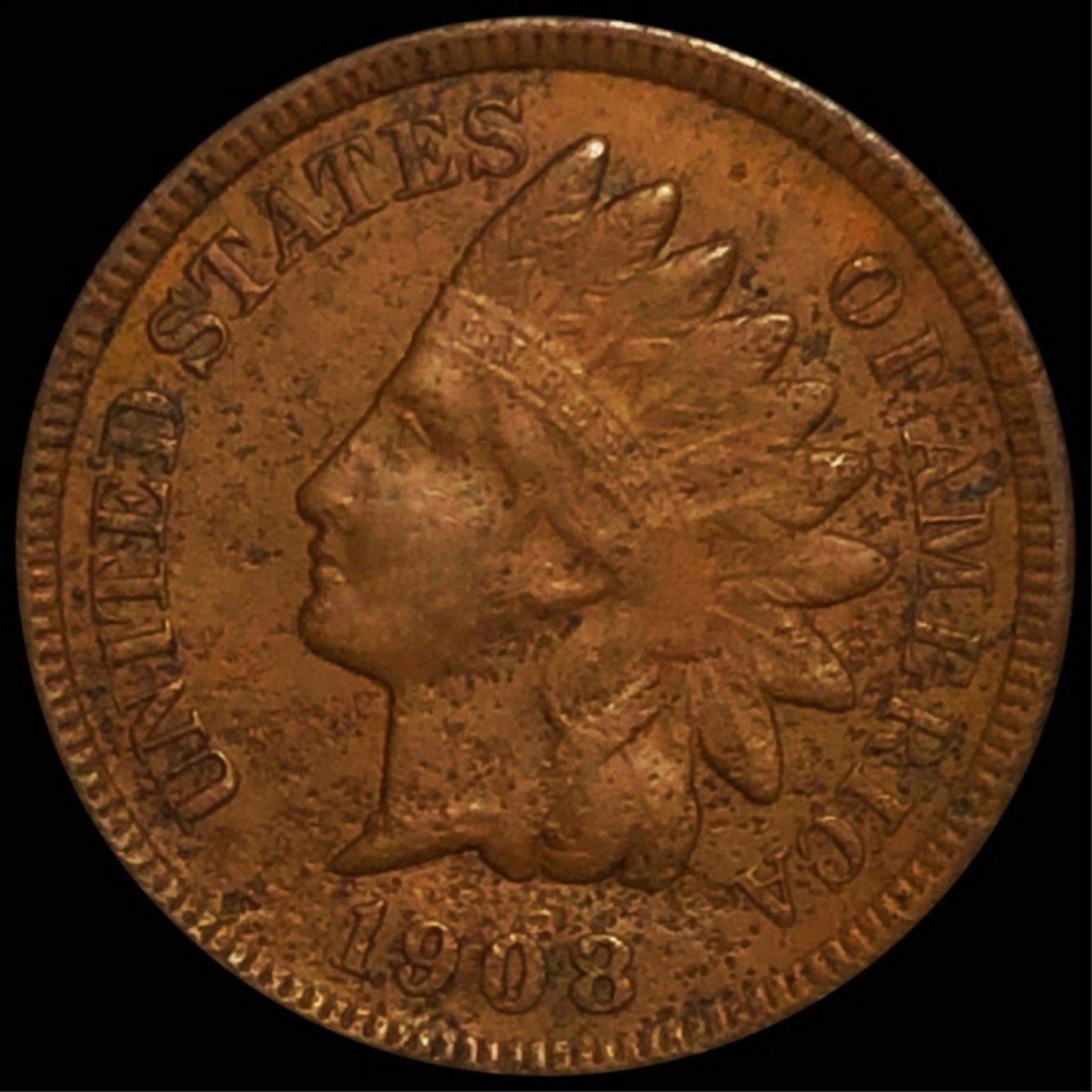 1908-S Indian Head Penny LIGHTLY CIRCULATED (1 of 2)