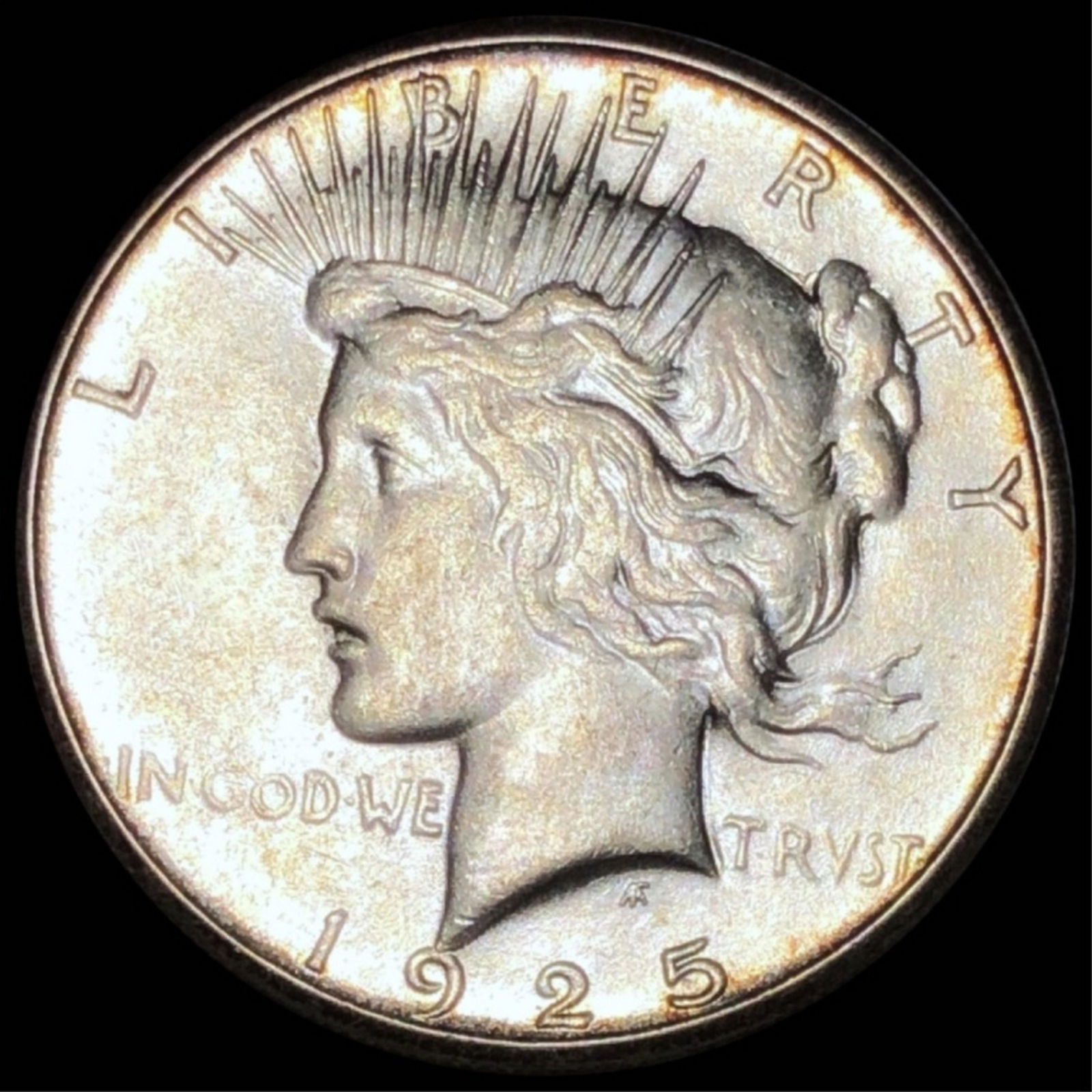 1925-S Silver Peace Dollar CLOSELY UNC (1 of 2)