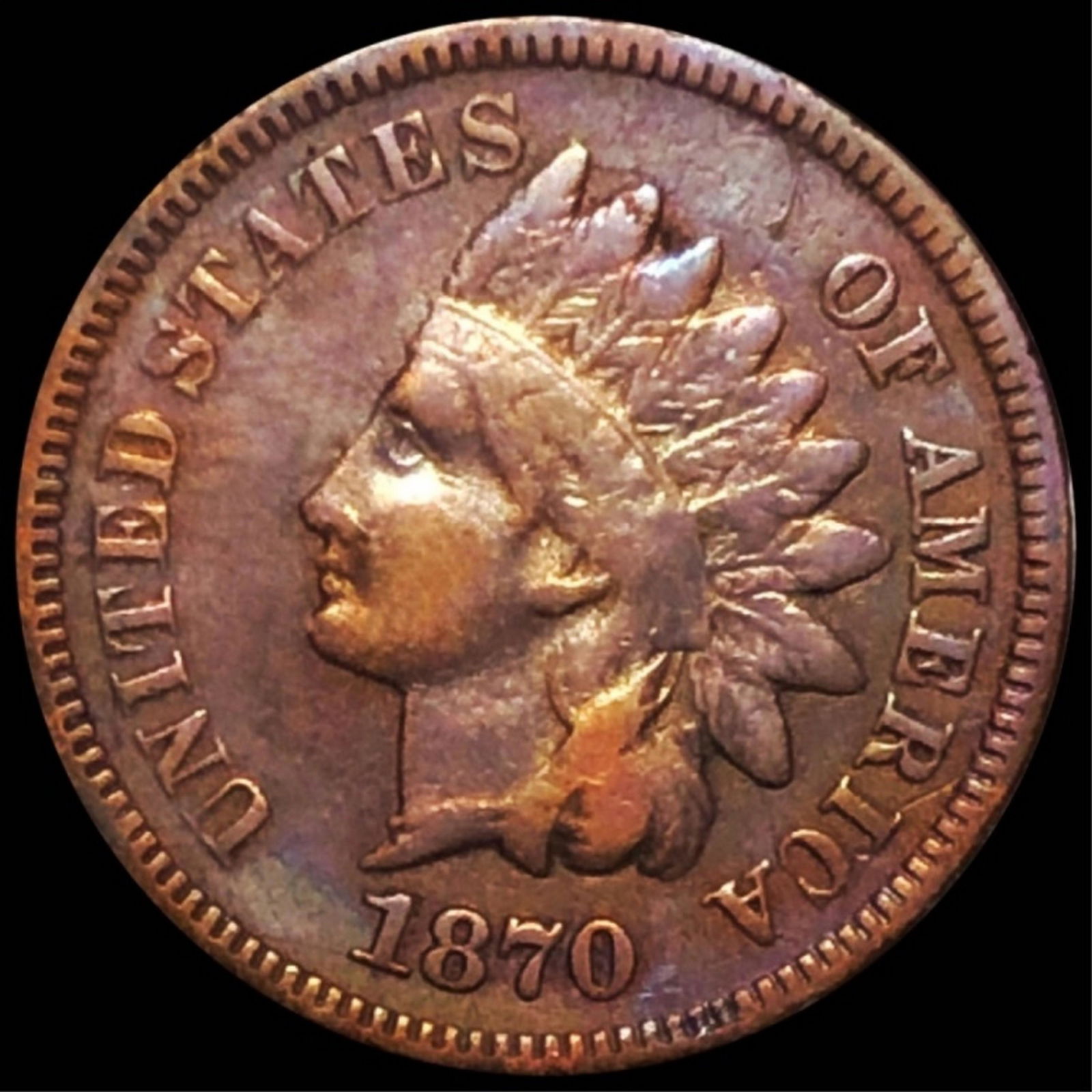 1870 Indian Head Penny NICELY CIRCULATED (1 of 2)
