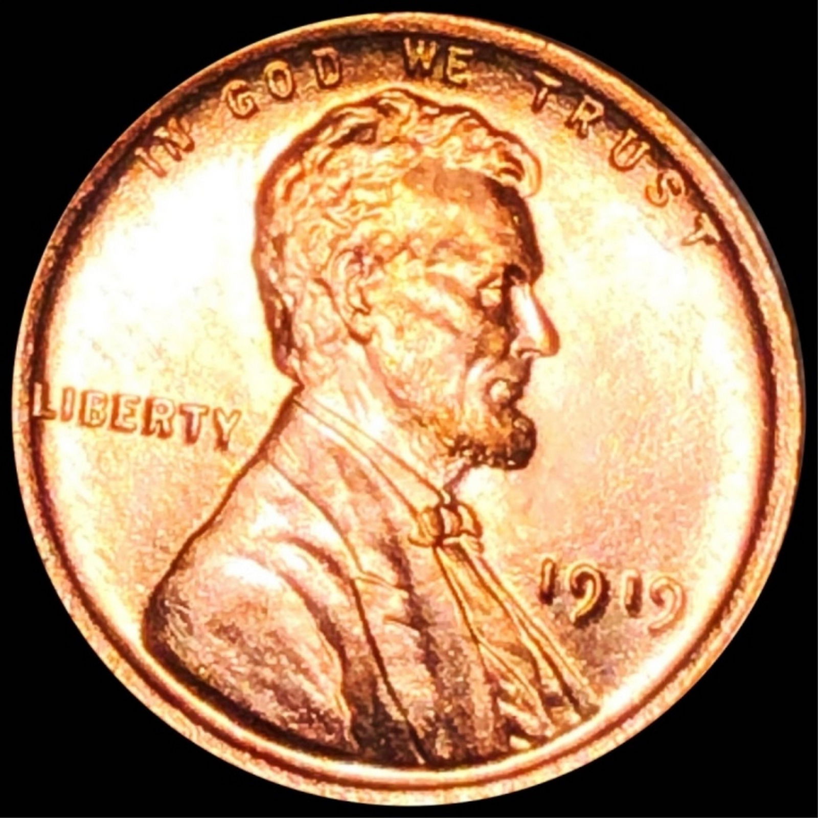 1919 Lincoln Wheat Penny GEM PROOF RED (1 of 2)