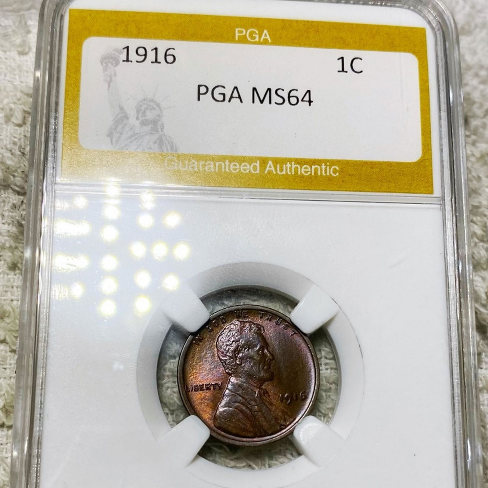 1916 Lincoln Wheat Penny PGA - MS64 (1 of 2)