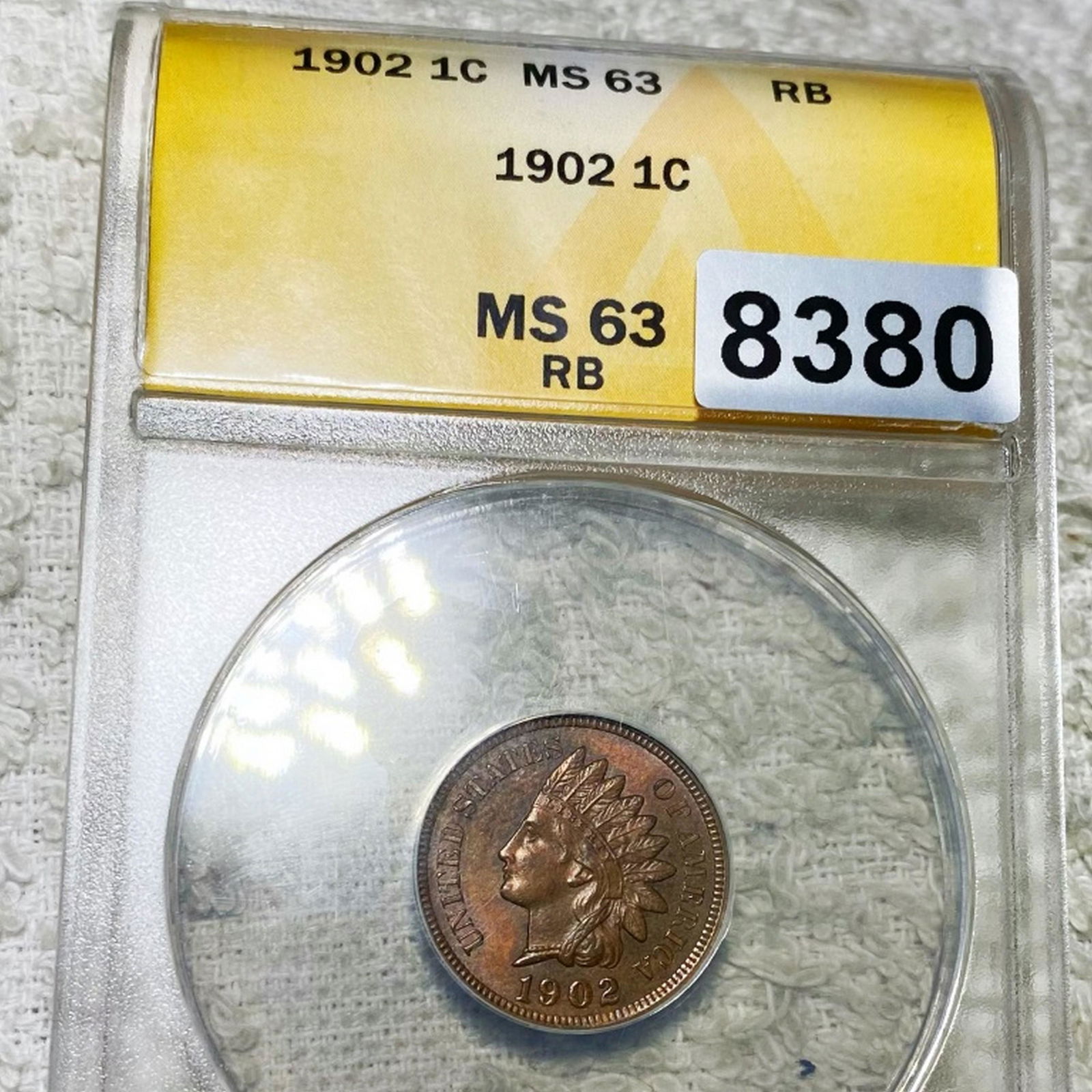 1902 Indian Head Penny ANACS - MS 63 RB (1 of 2)