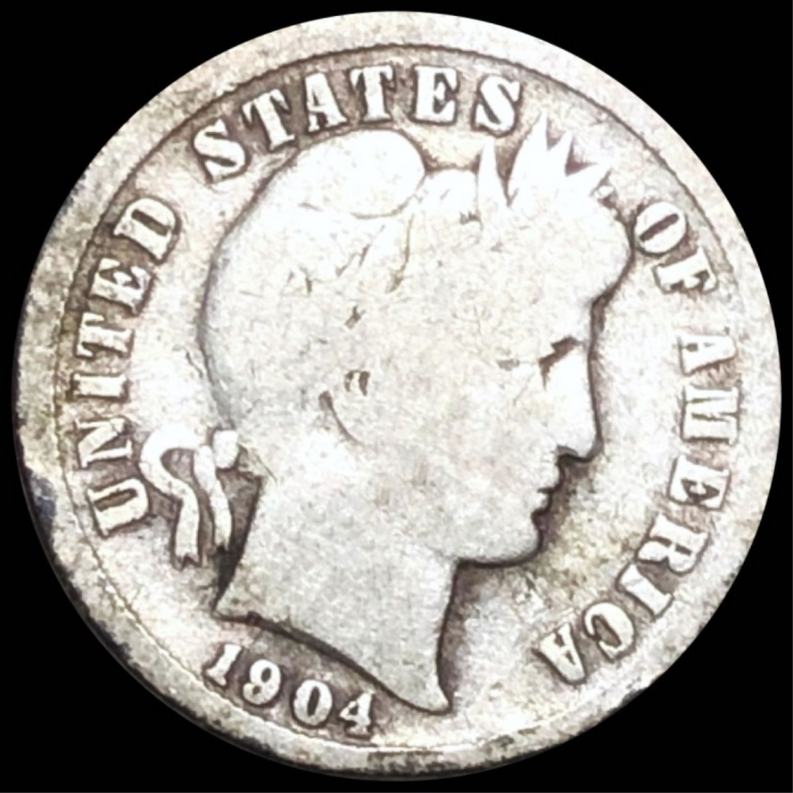 1904-S Barber Silver Dime NICELY CIRCULATED (1 of 2)
