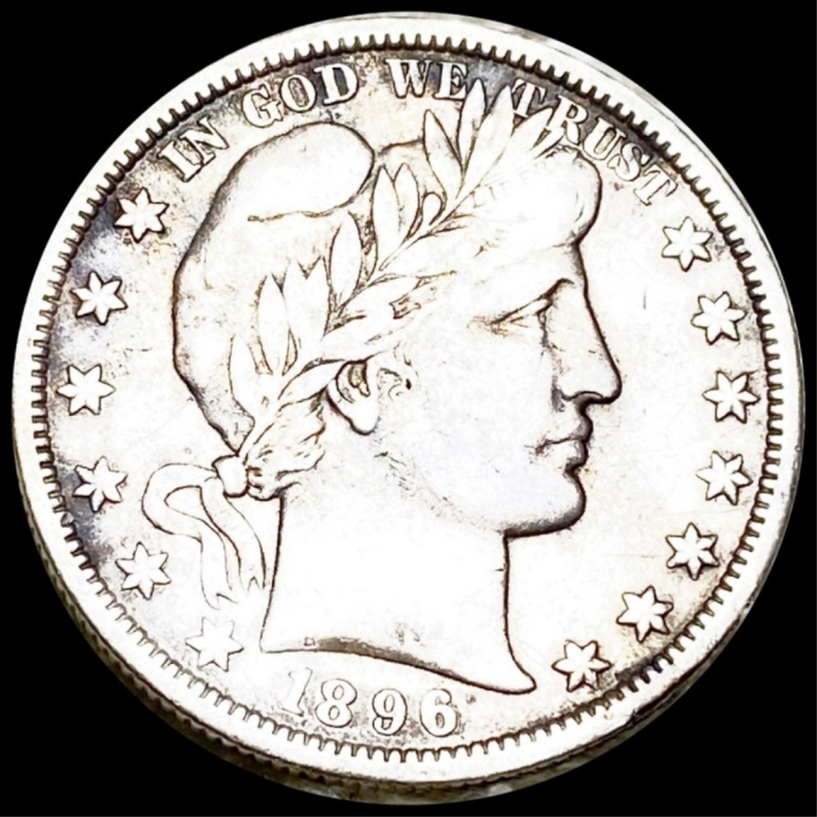 1896-O Barber Silver Half Dollar NICELY CIRCULATED (1 of 2)