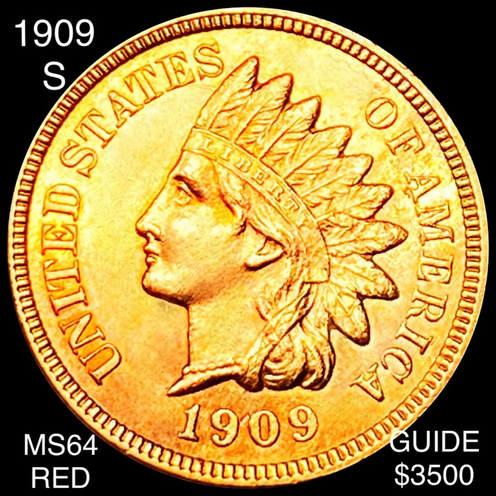 1909-S Indian Head Penny CHOICE BU RED (1 of 2)