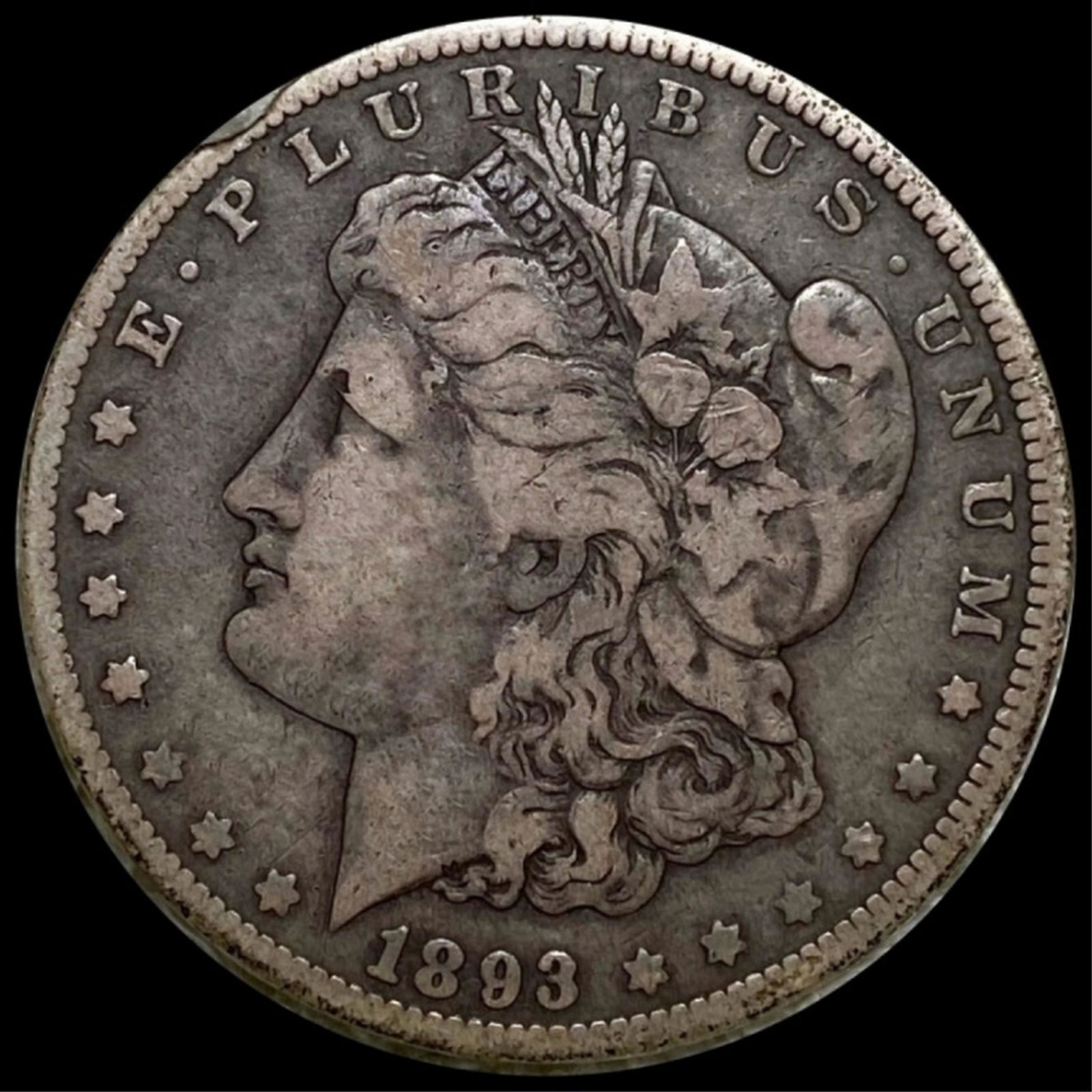 1893-CC Morgan Silver Dollar NICELY CIRCULATED (1 of 2)