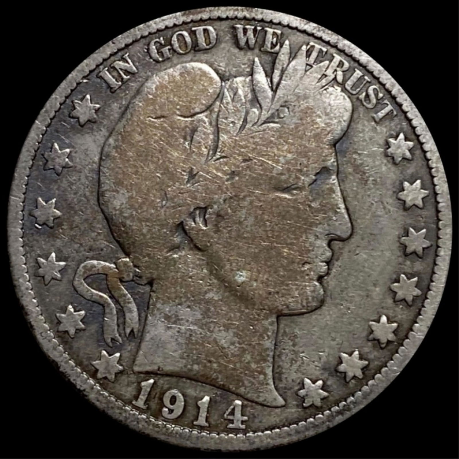 1914 Barber Half Dollar NICELY CIRCULATED (1 of 2)