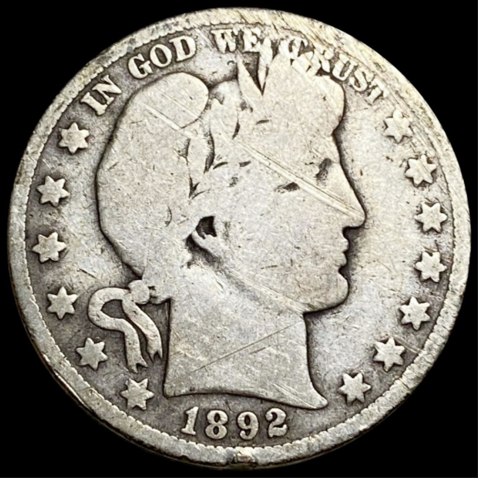 1892-O Barber Half Dollar NICELY CIRCULATED (1 of 2)