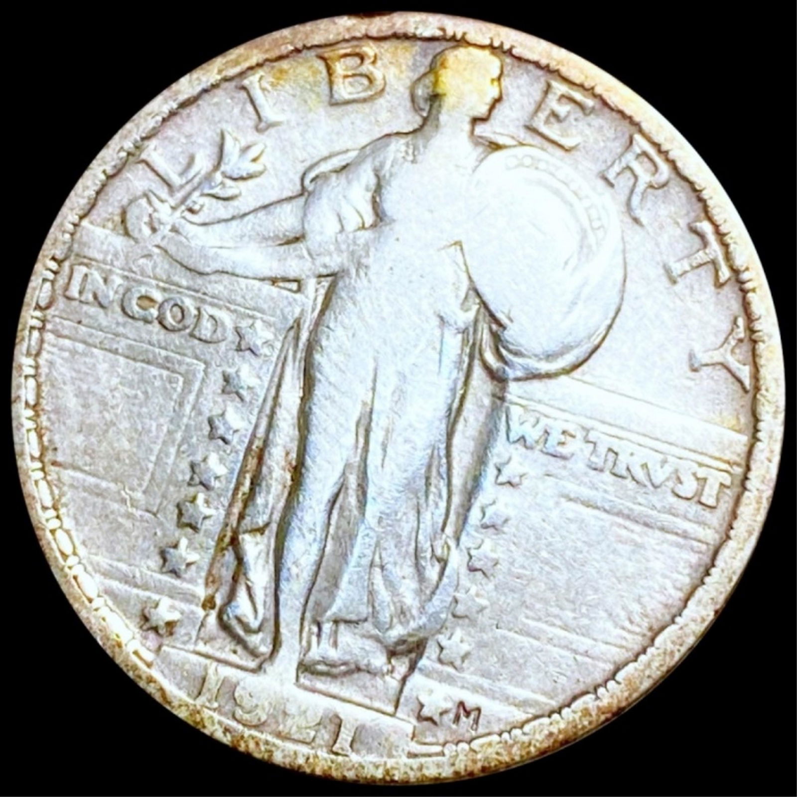 1921 Standing LIberty Quarter NICELY CIRCULATED (1 of 2)