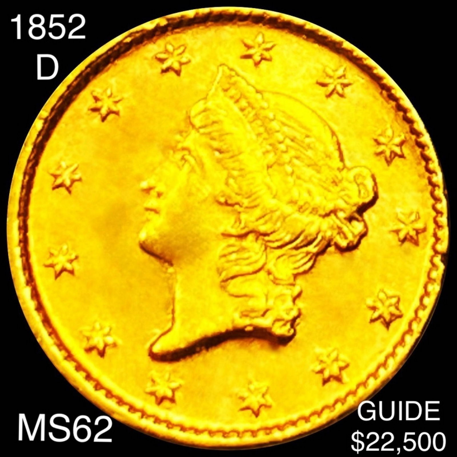 1852-D Rare Gold Dollar UNCIRCULATED (1 of 2)