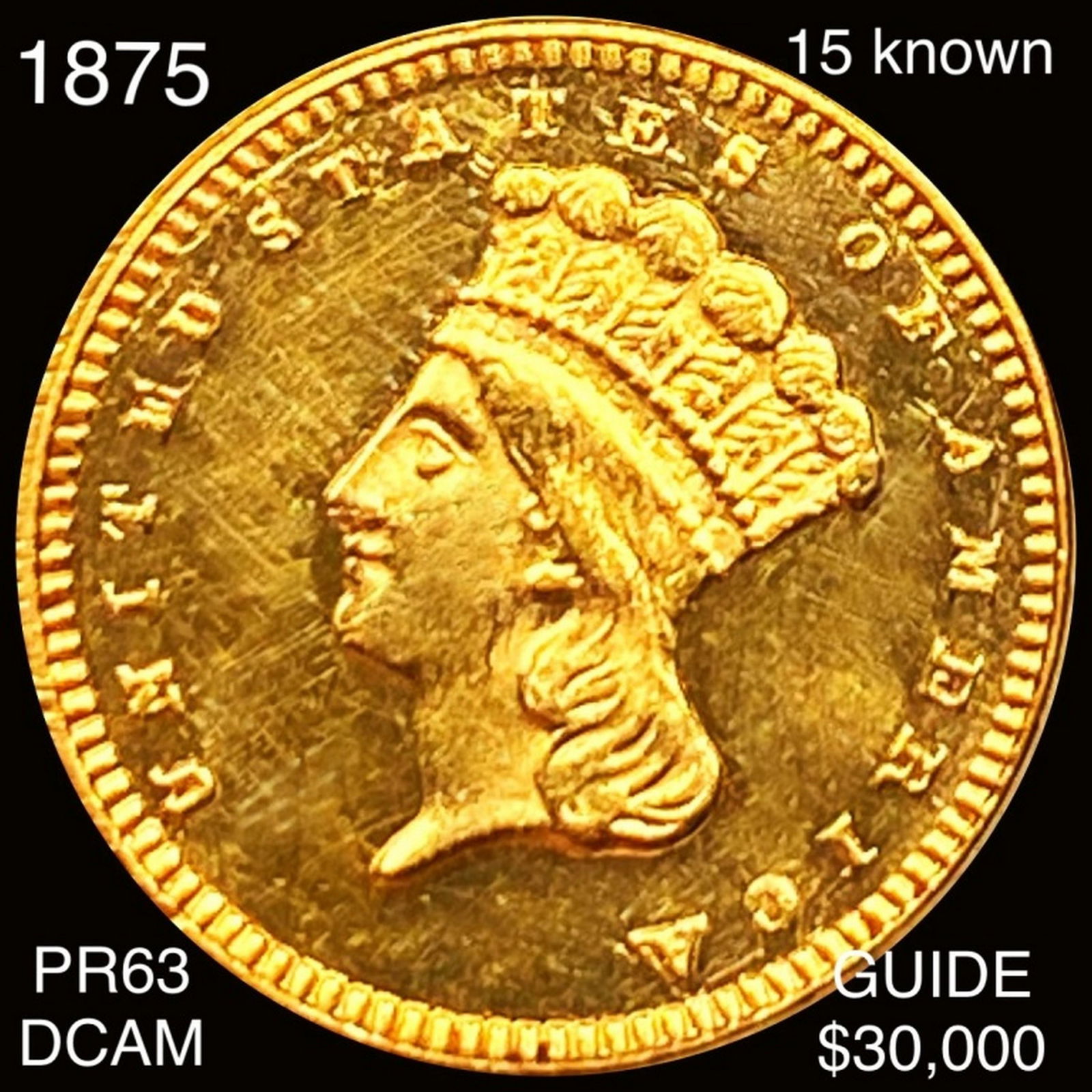 1875 Rare Gold Dollar CHOICE PROOF DCAM (1 of 2)