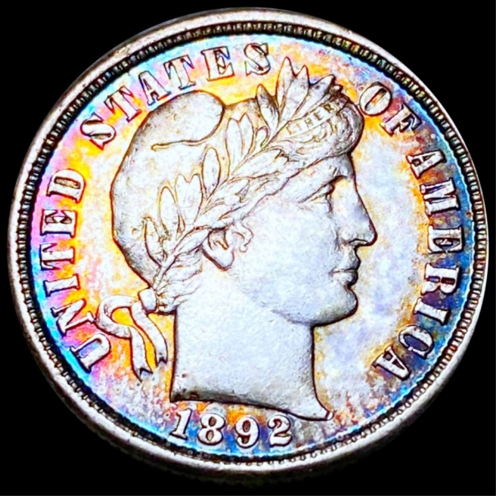 1892 Barber Silver Dime CLOSELY UNC (1 of 2)