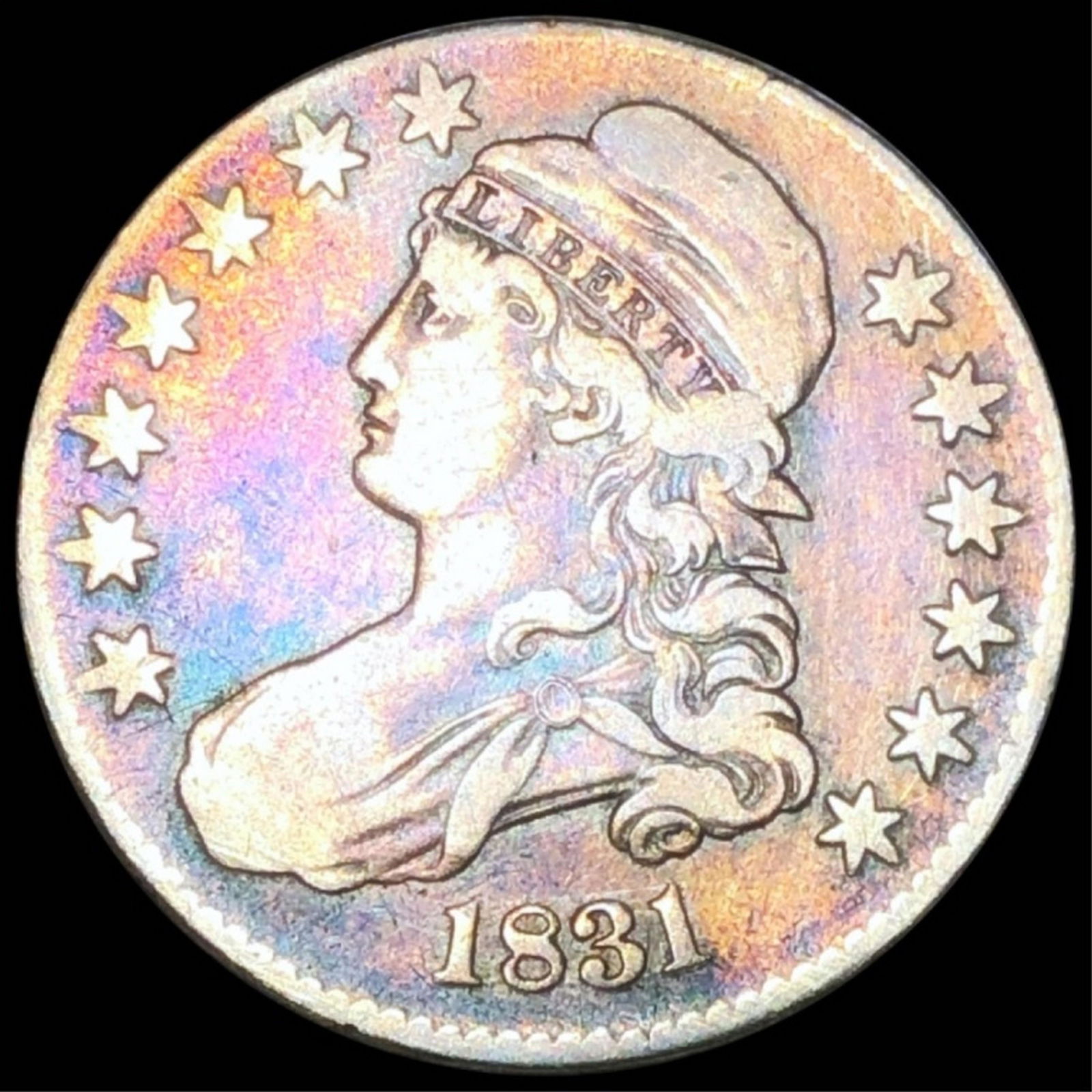 1831 Capped Bust Half Dollar NICELY CIRCULATED (1 of 2)