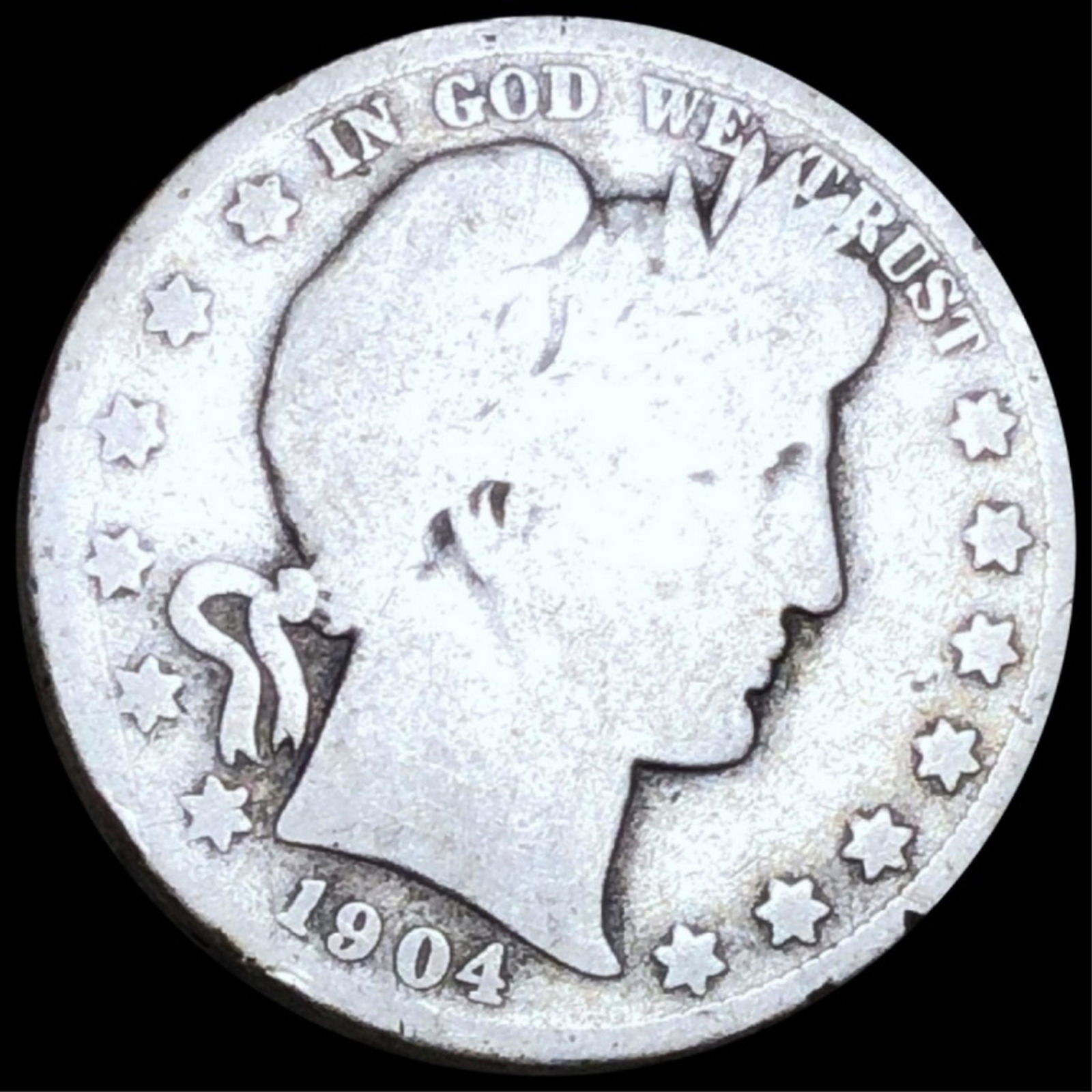 1904-S Barber Half Dollar NICELY CIRCULATED (1 of 2)