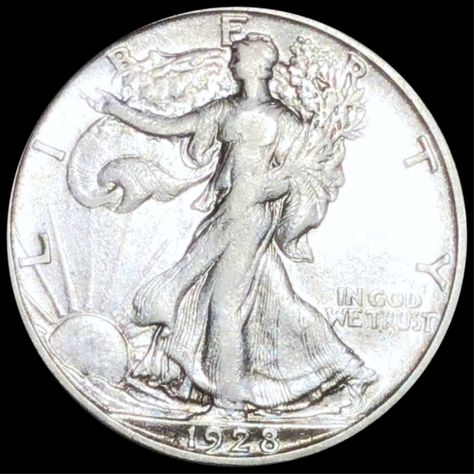 1928-S Walking Half Dollar LIGHTLY CIRCULATED (1 of 2)