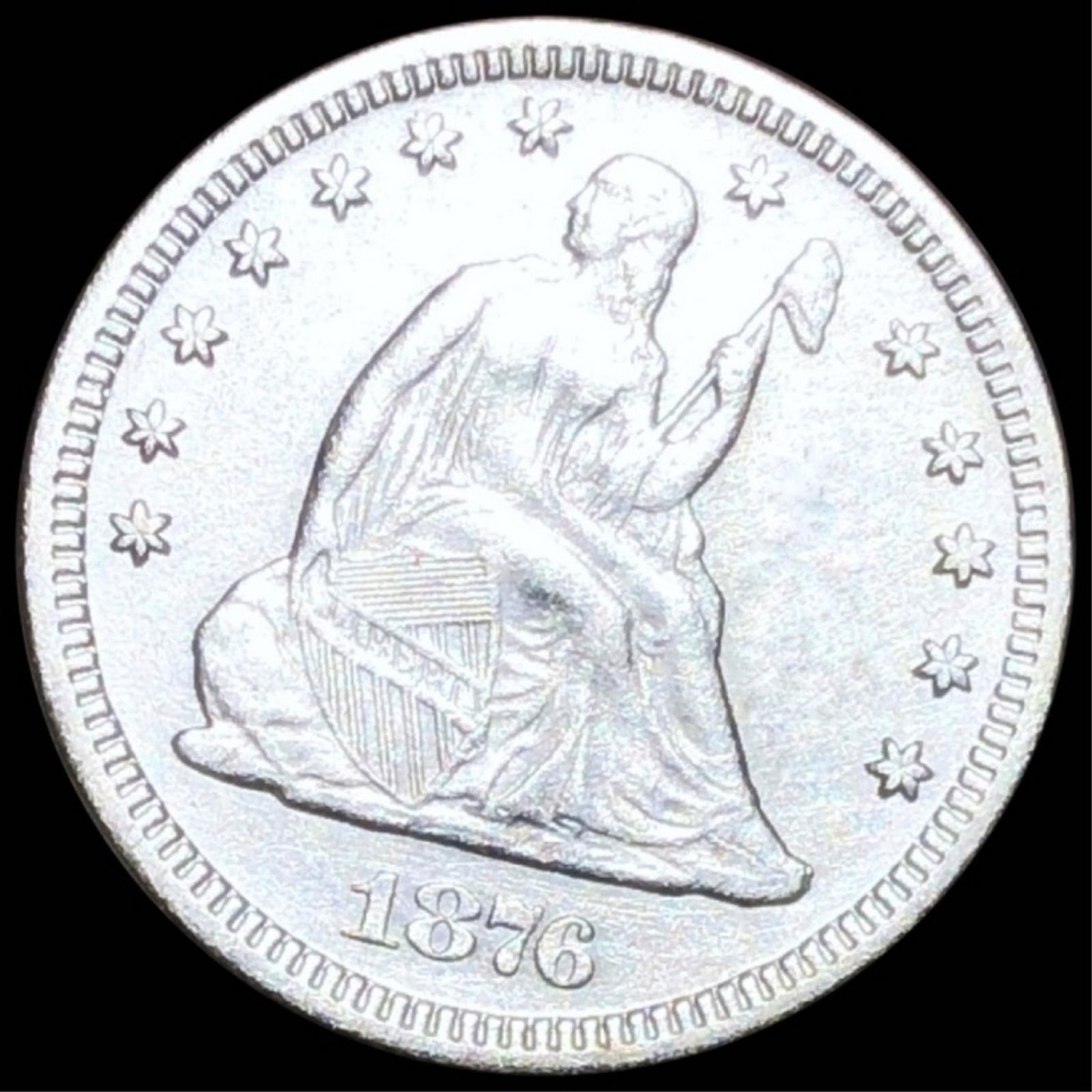 1876 Seated Liberty Quarter UNCIRCULATED (1 of 2)