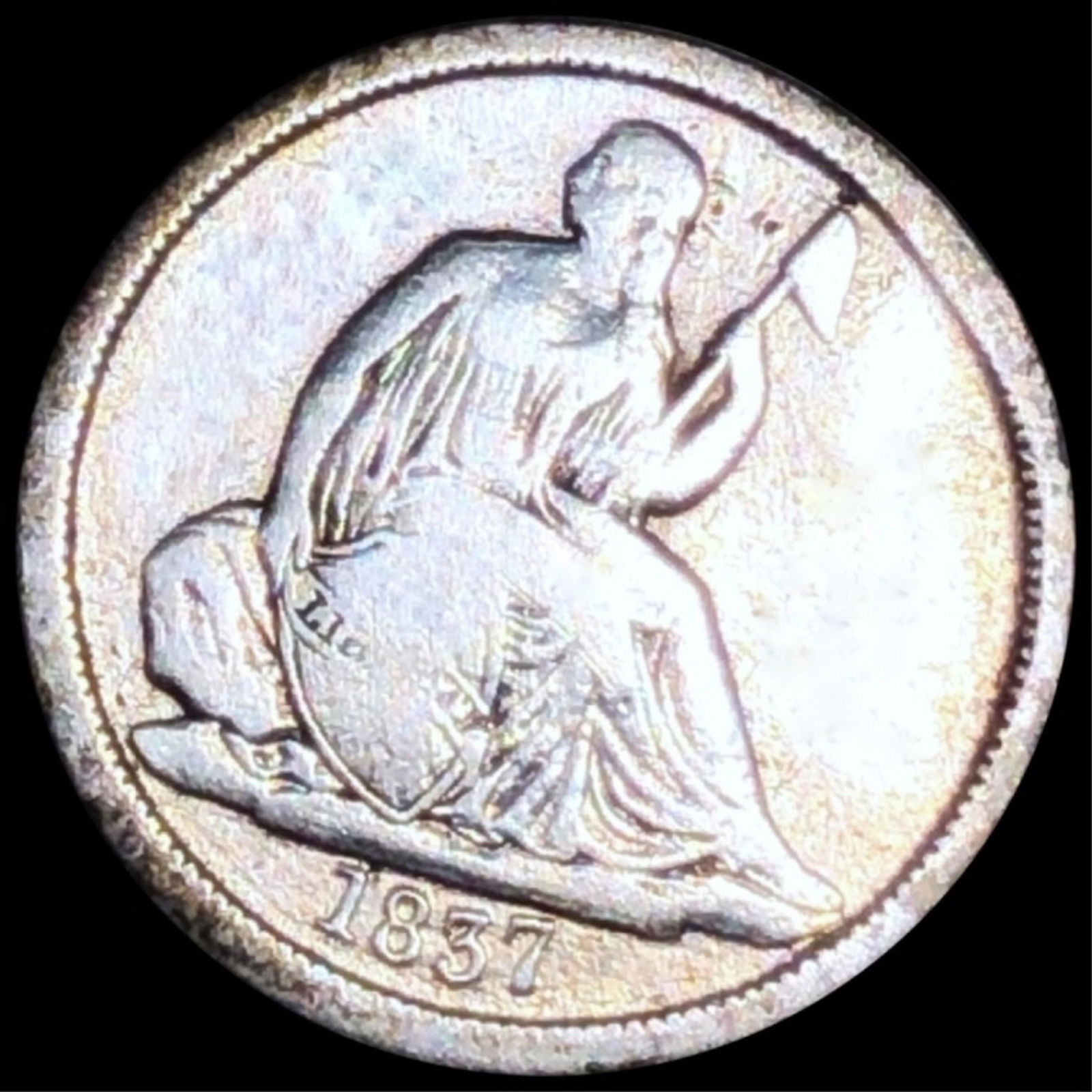 1837 Seated Liberty Dime NICELY CIRCULATED (1 of 2)