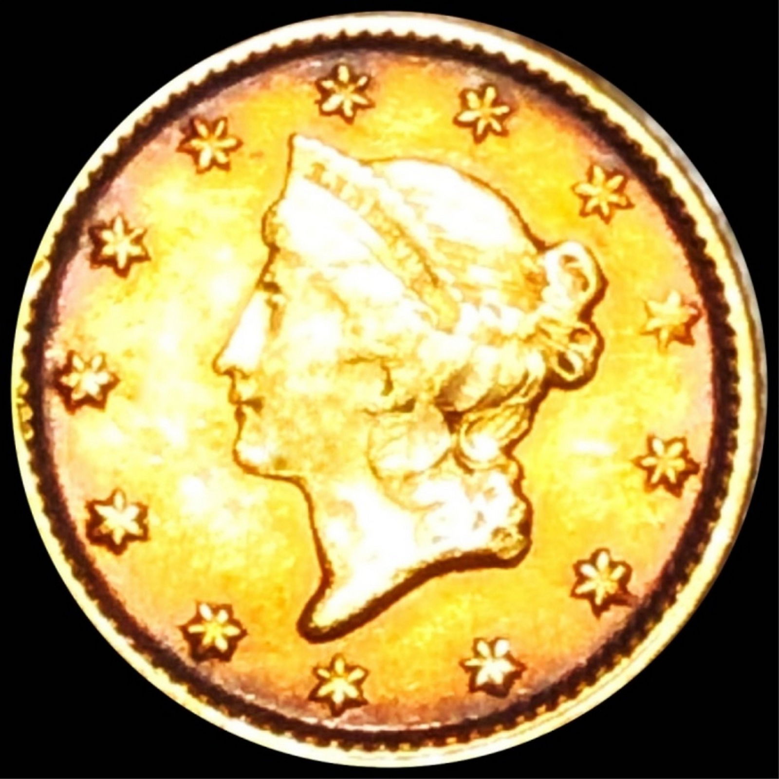 1853 Rare Gold Dollar LIGHTLY CIRCULATED (1 of 2)