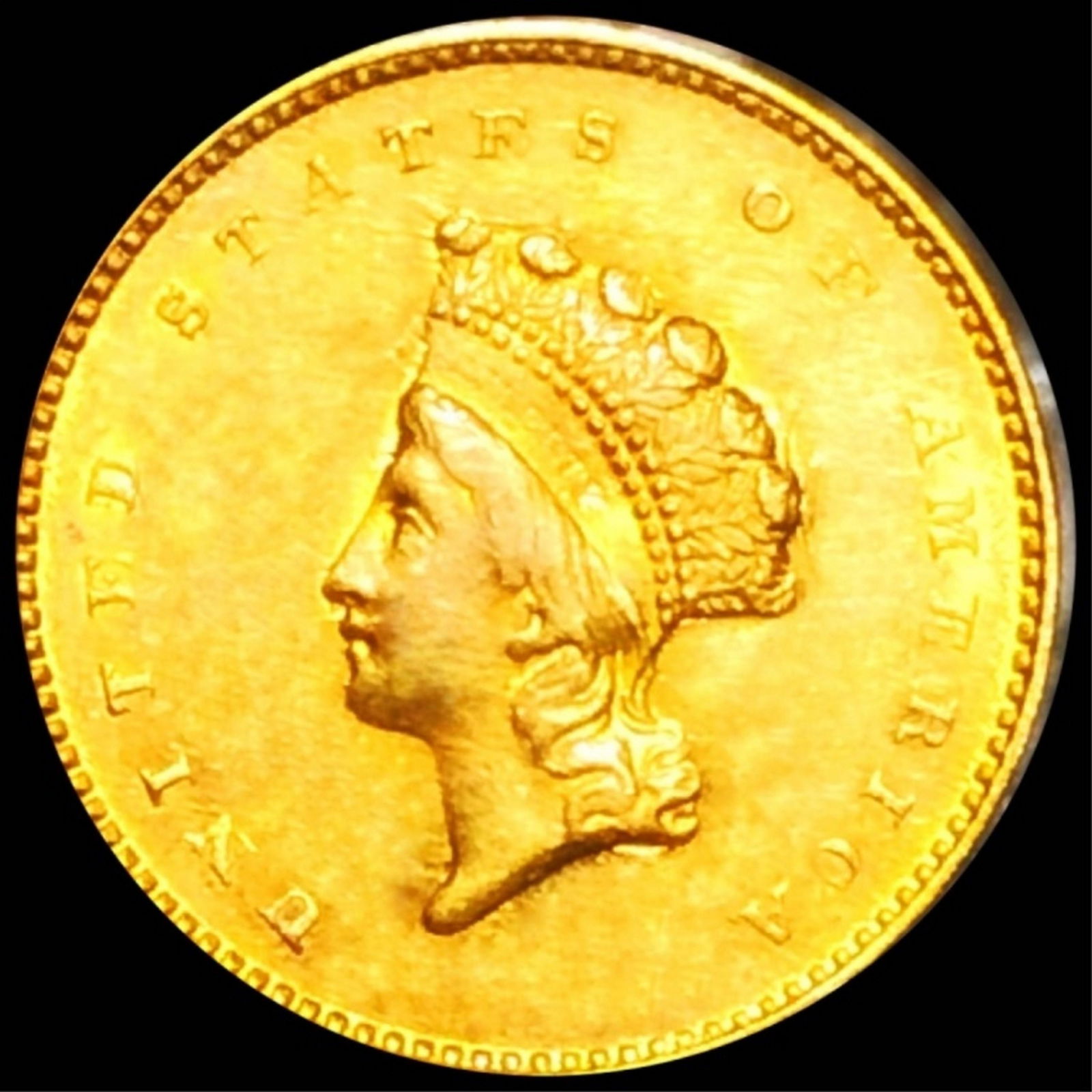 1855 TY2 Rare Gold Dollar UNCIRCULATED (1 of 2)