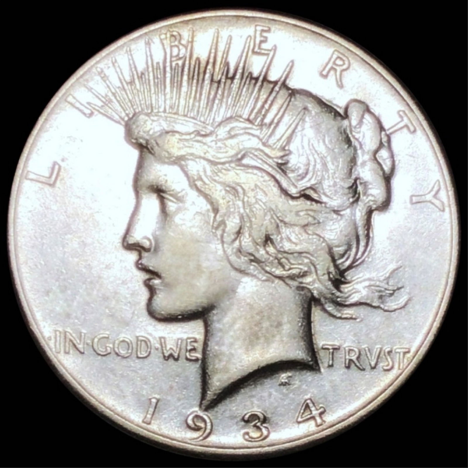 1934-S Silver Peace Dollar NEARLY UNCIRCULATED (1 of 2)