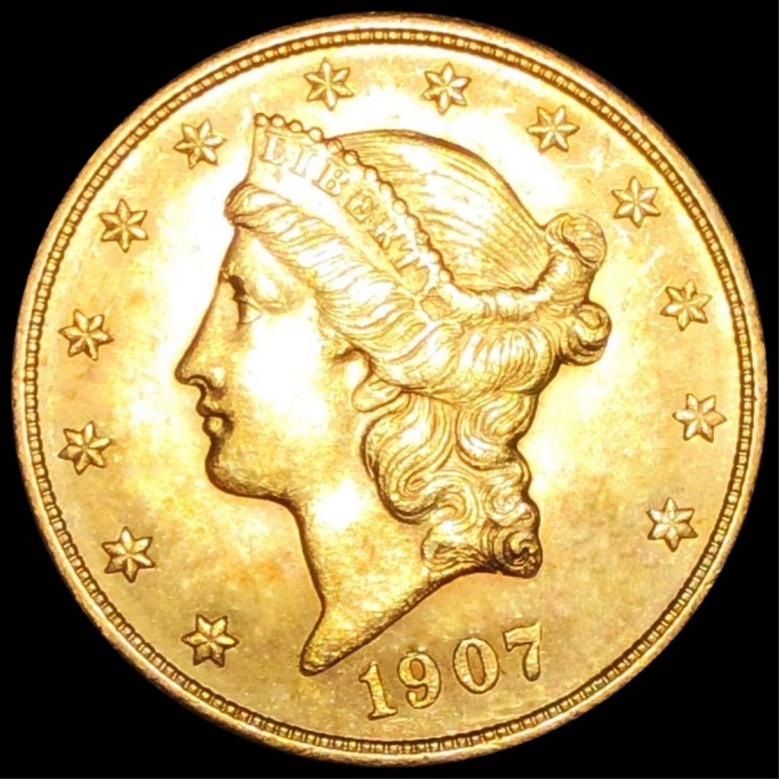 1907 $20 Gold Double Eagle UNCIRCULATED (1 of 2)