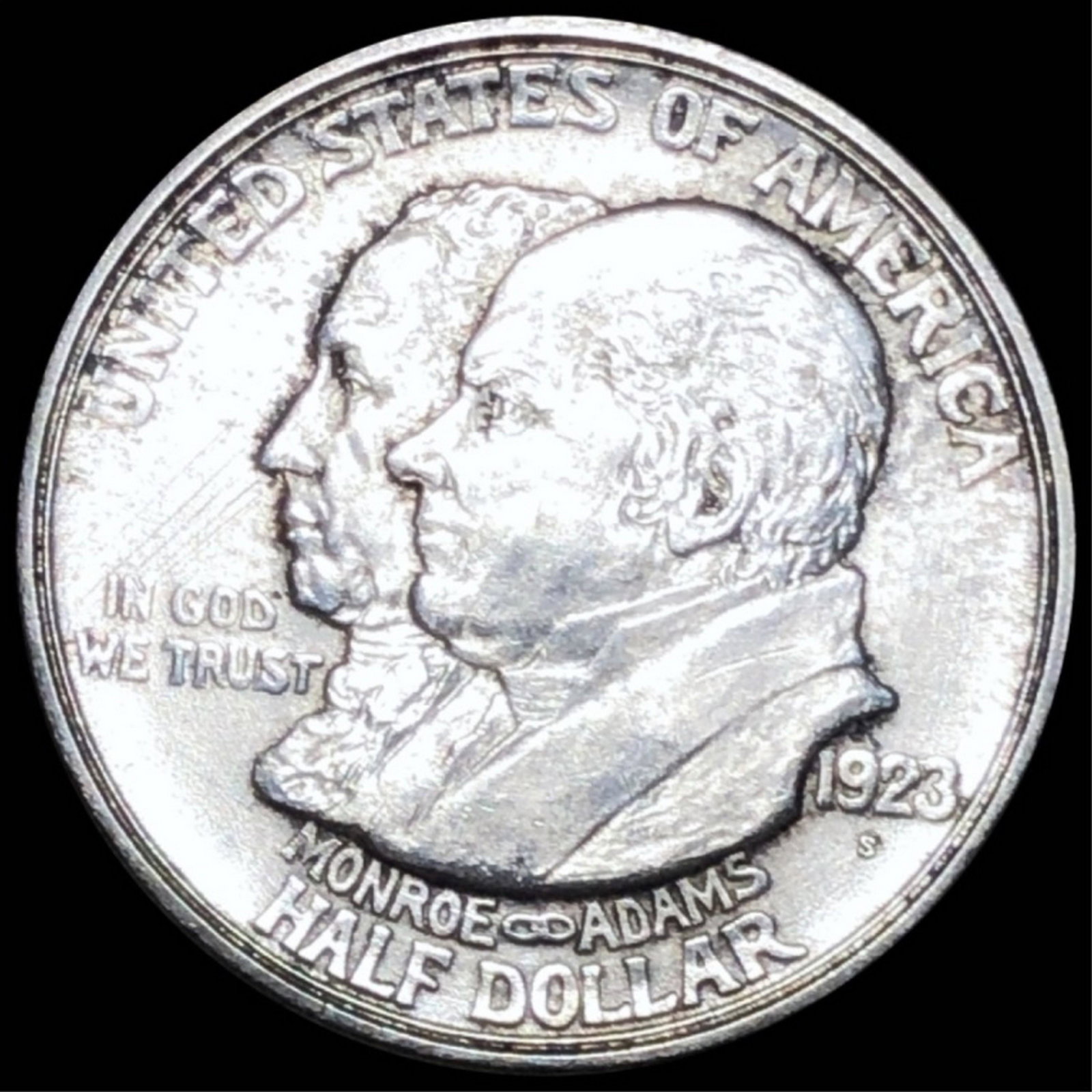 1923-S Monroe Half Dollar ABOUT UNCIRCULATED (1 of 2)