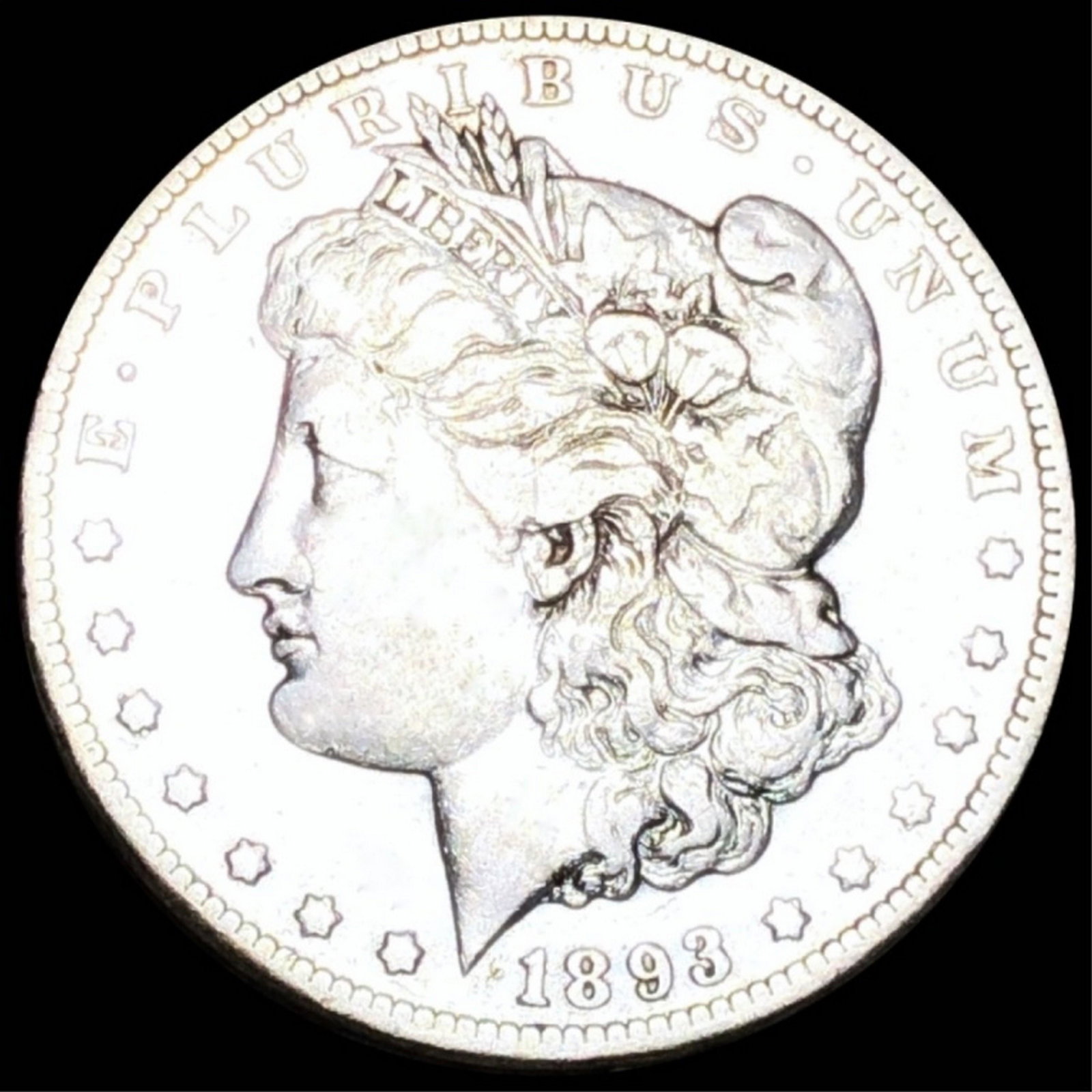1893-CC Morgan Silver Dollar LIGHTLY CIRCULATED (1 of 2)