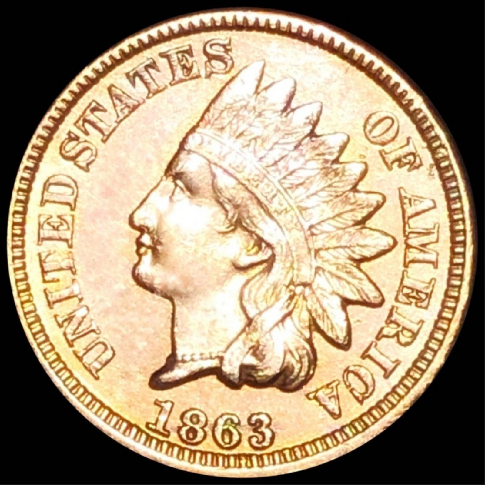 1863 Indian Head Penny UNCIRCULATED (1 of 2)
