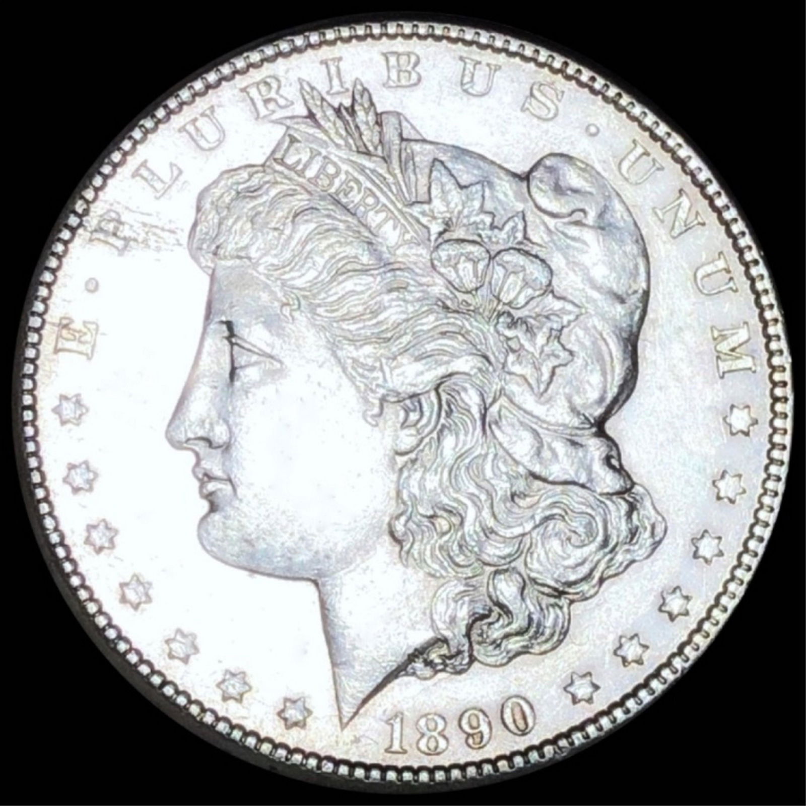 1890-CC Morgan Silver Dollar UNCIRCULATED (1 of 2)