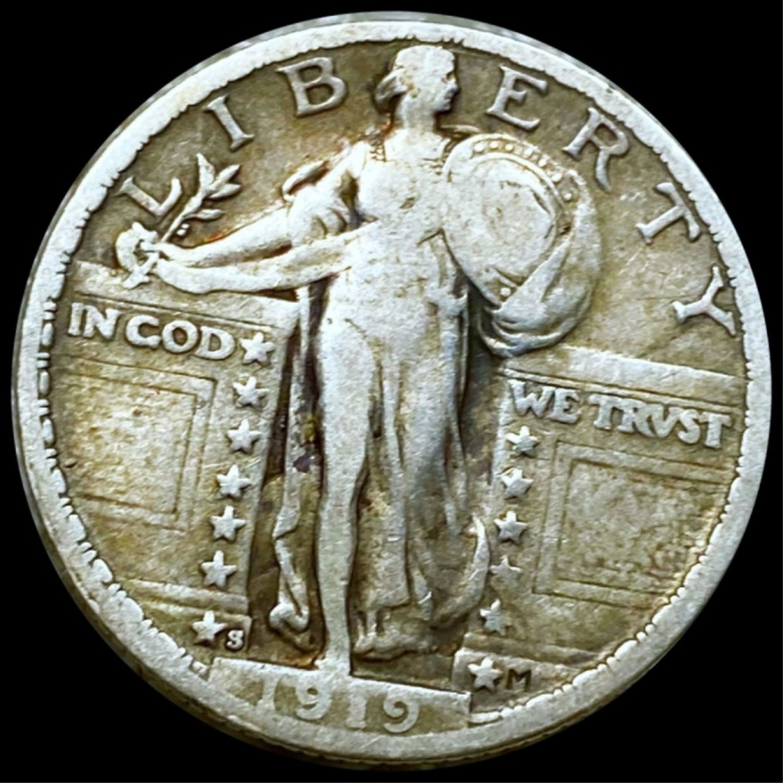 1919-S Standing Liberty Quarter LIGHTLY CIRCULATED (1 of 2)