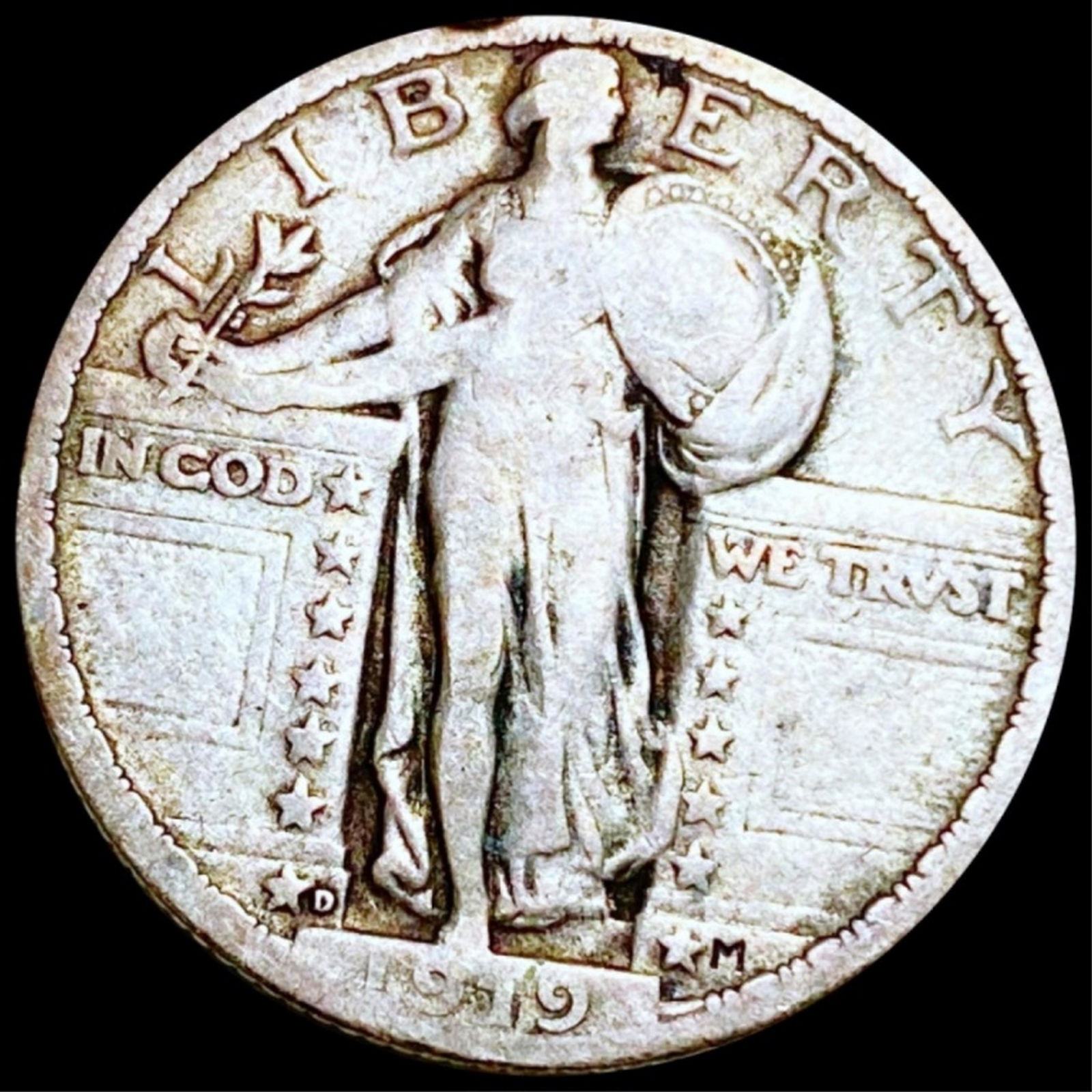 1919-D Standing Liberty Quarter NICELY CIRCULATED (1 of 2)