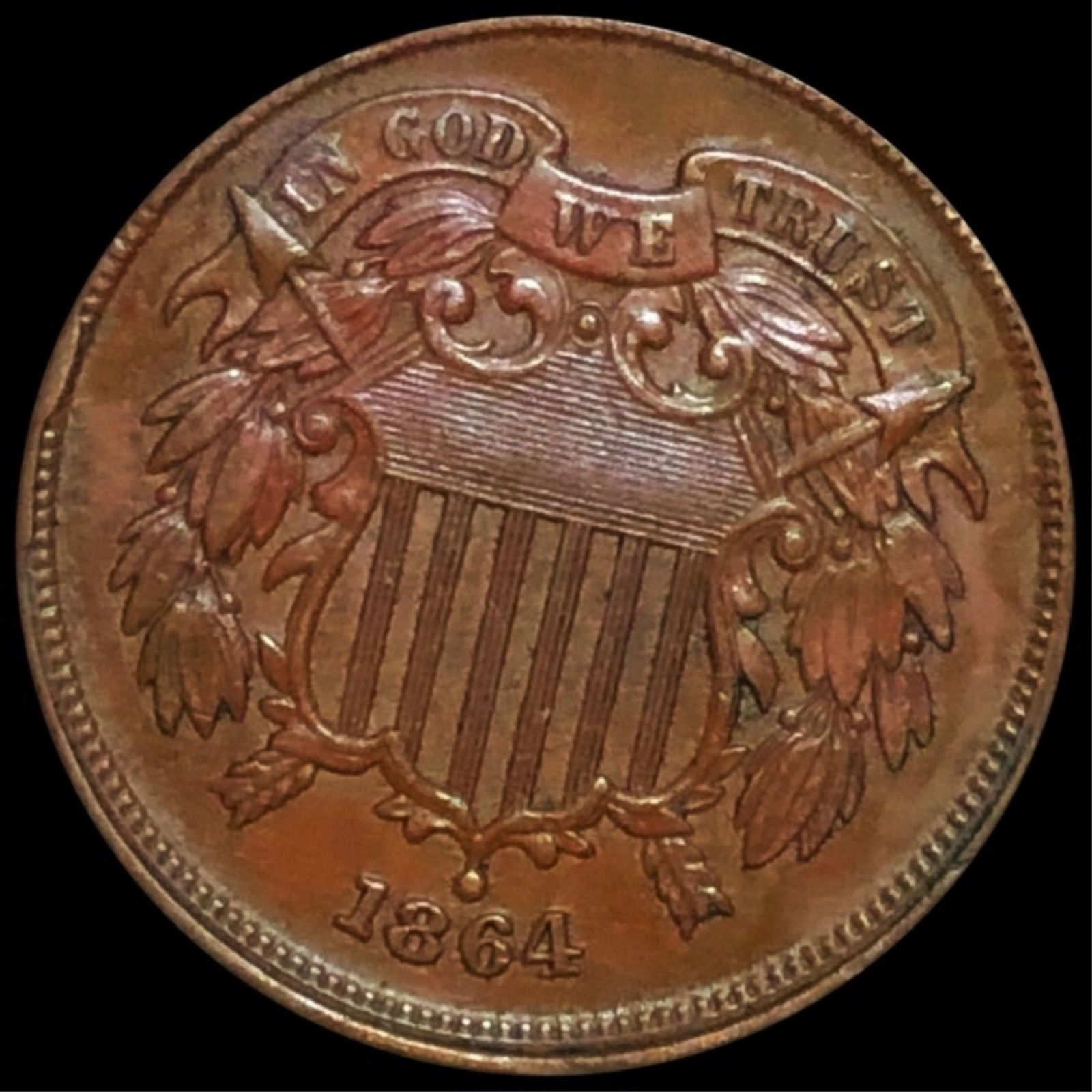 1864 Two Cent Piece UNCIRCULATED (1 of 2)
