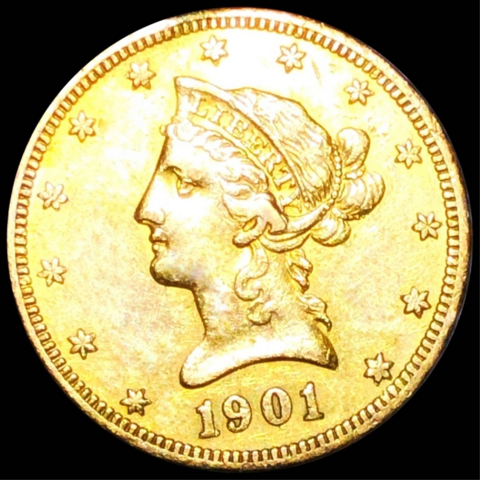 1901-S $10 Gold Eagle LIGHTLY CIRCULATED (1 of 2)
