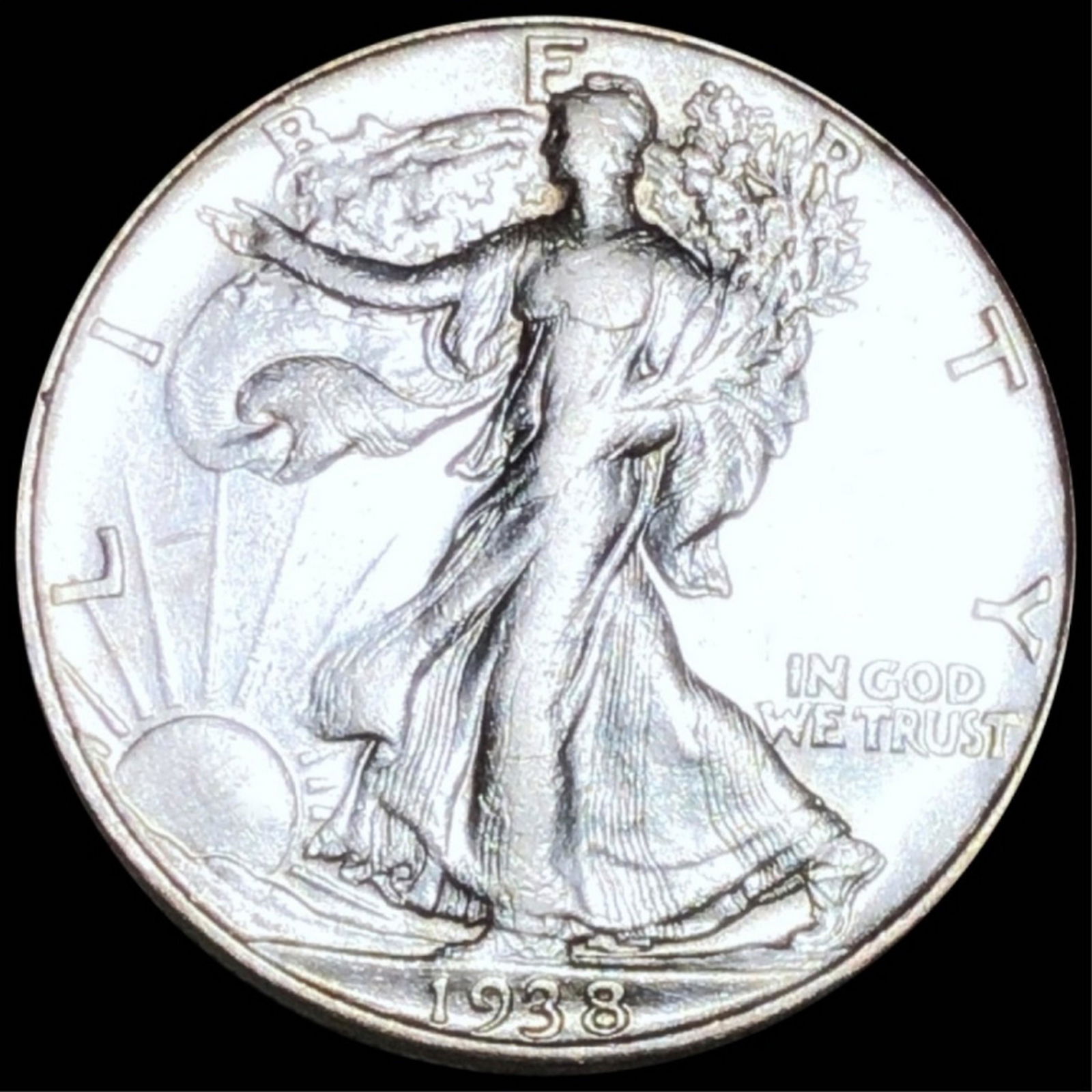 1938-D Walking Half Dollar LIGHTLY CIRCULATED (1 of 2)