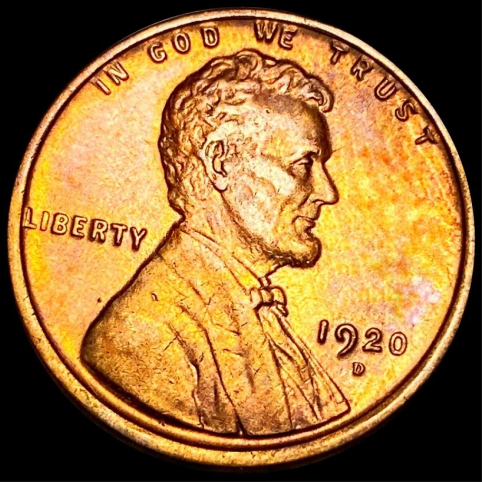 1920-D Lincoln Wheat Penny UNCIRCULATED (1 of 2)