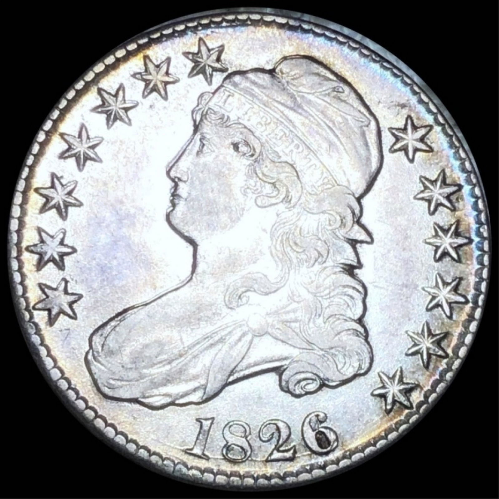 1826 Capped Bust Half Dollar NEARLY UNCIRCULATED (1 of 2)