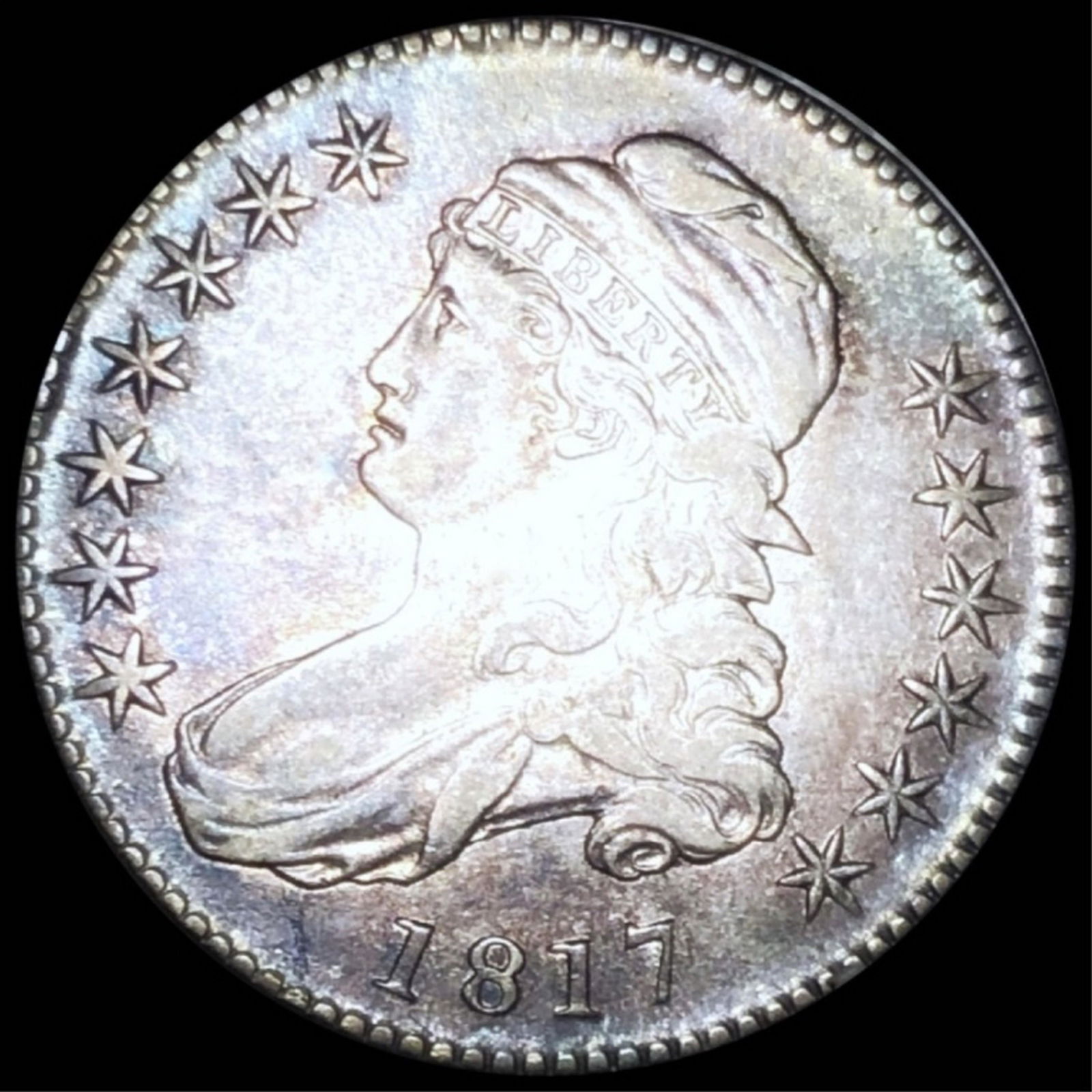 1817 Capped Bust Half Dollar LIGHTLY CIRCULATED (1 of 2)