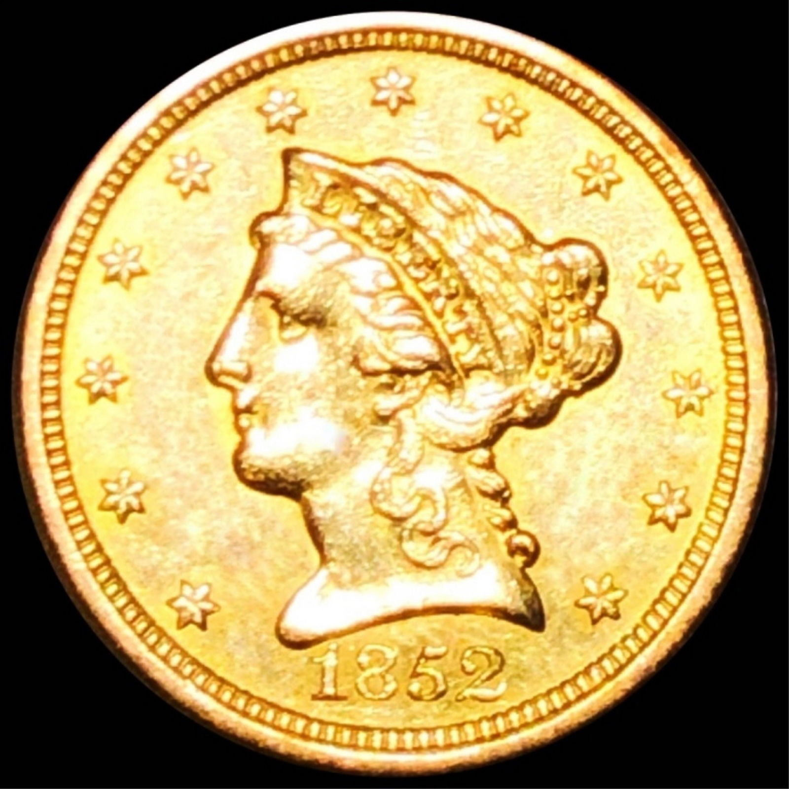 1852-O $2.50 Gold Quarter Eagle UNCIRCULATED (1 of 2)