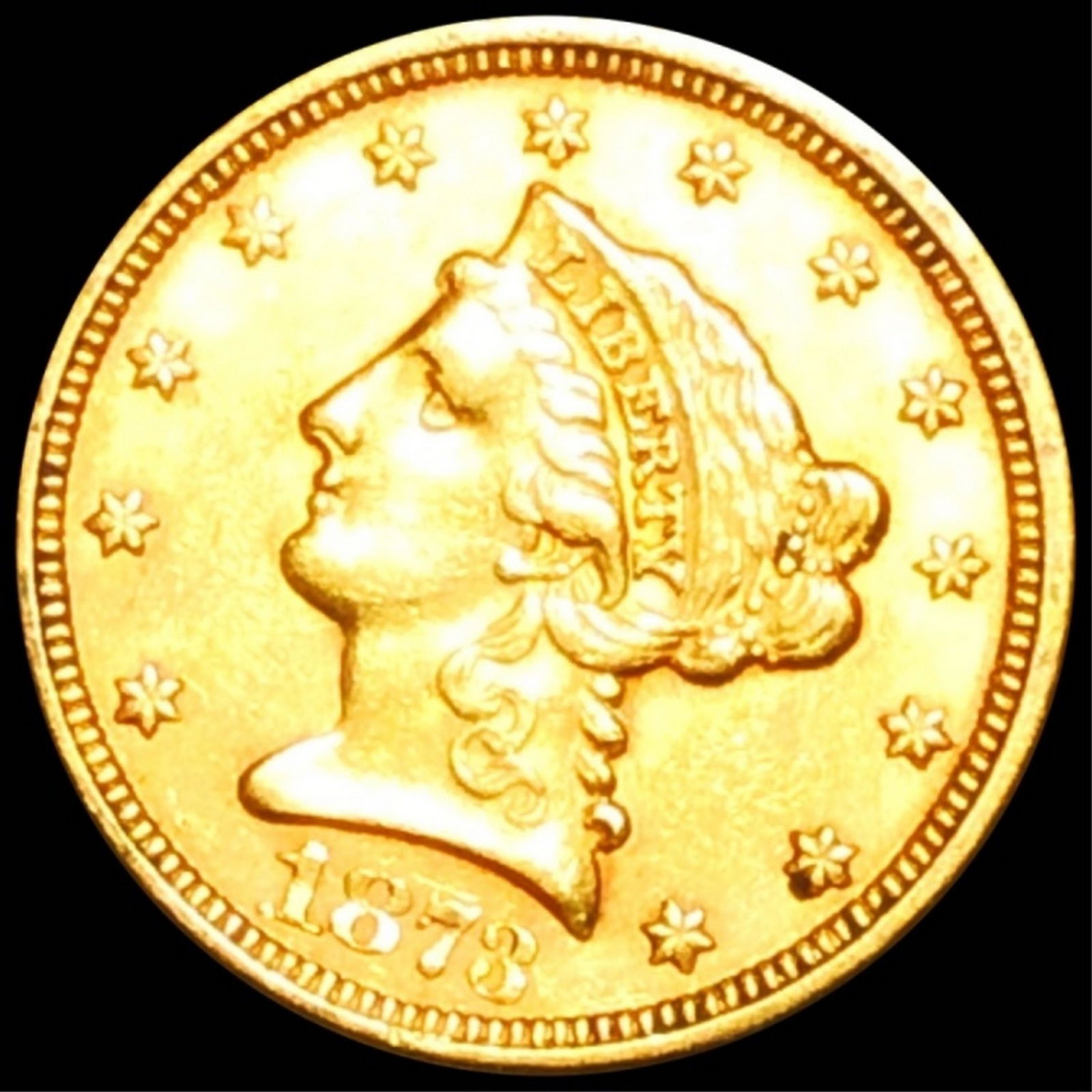 1873 $2.50 Gold Quarter Eagle UNCIRCULATED (1 of 2)