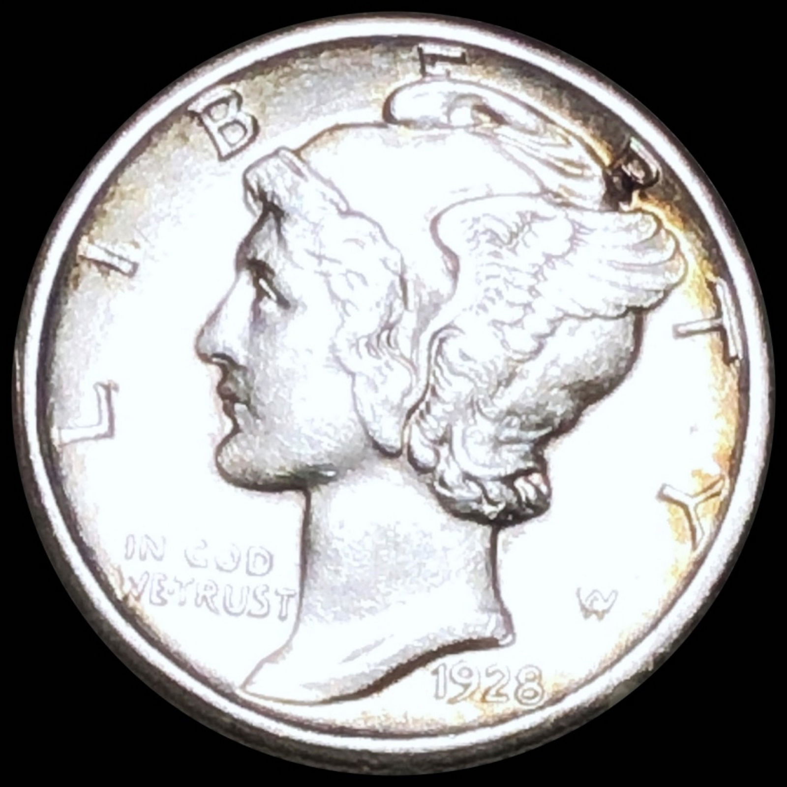 1928-D Mercury Silver Dime UNCIRCULATED (1 of 2)