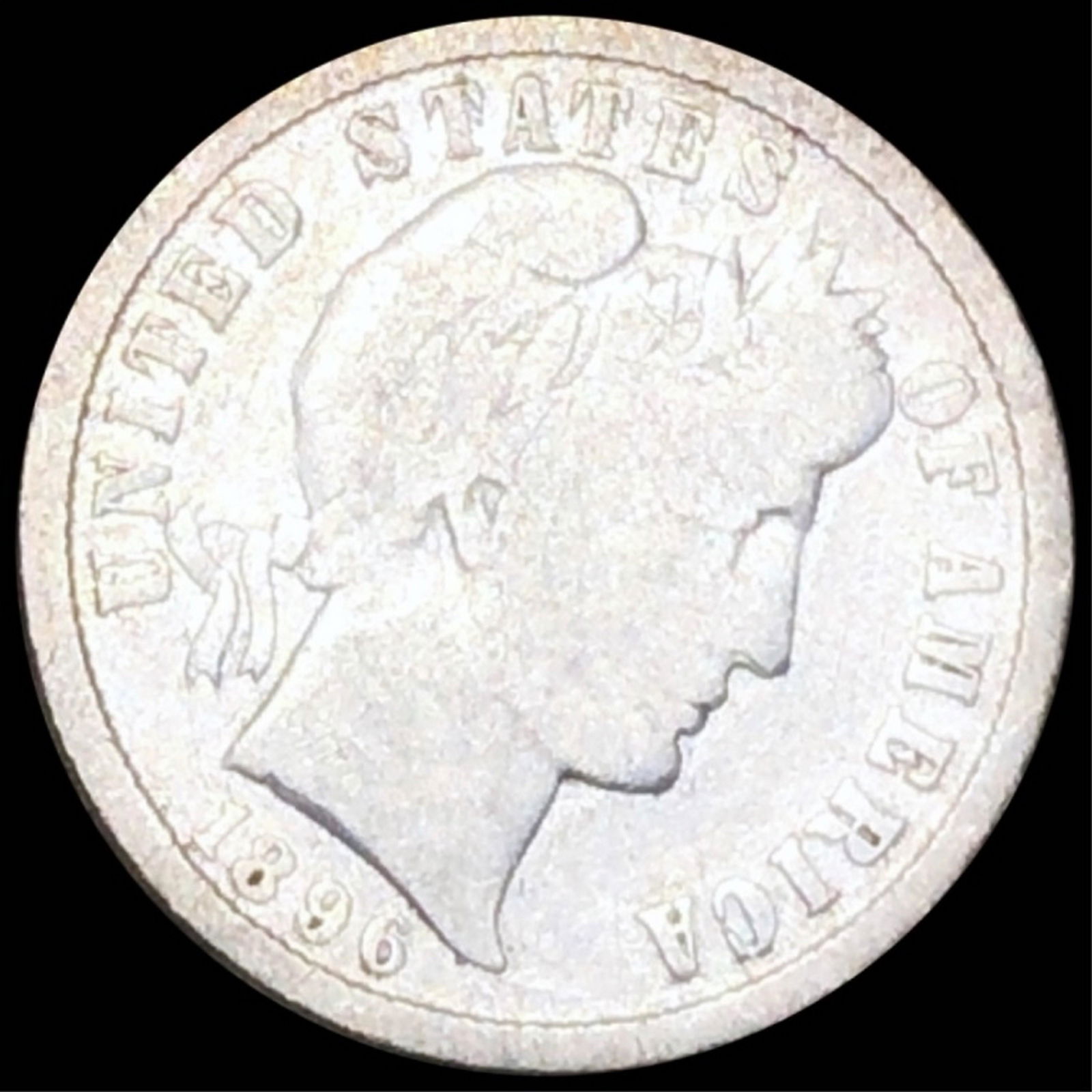 1896-S Barber Silver Dime NICELY CIRCULATED (1 of 2)