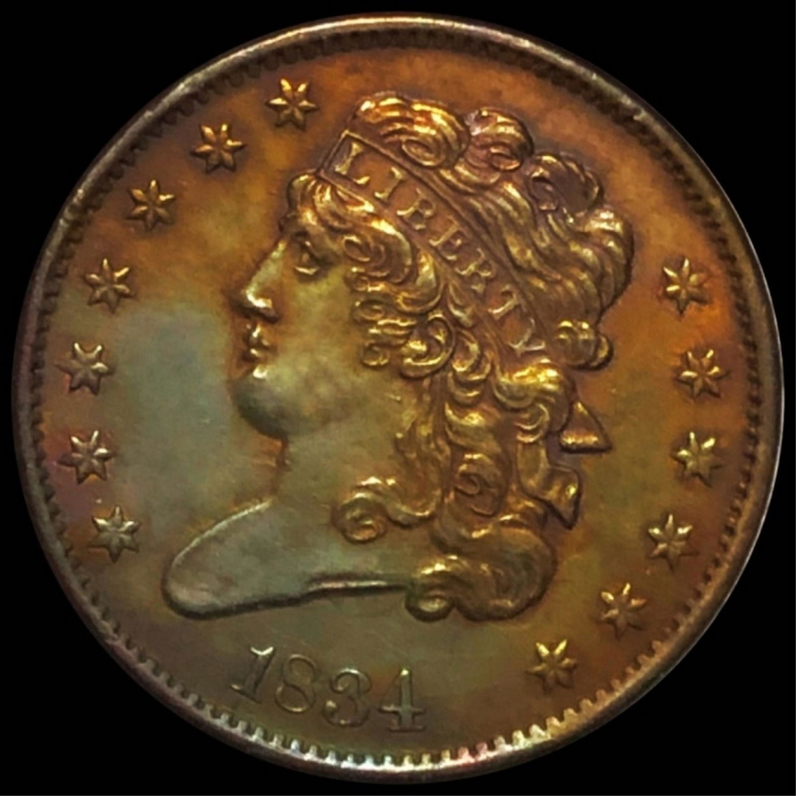 1834 Classic Head Half Cent UNCIRCULATED (1 of 2)