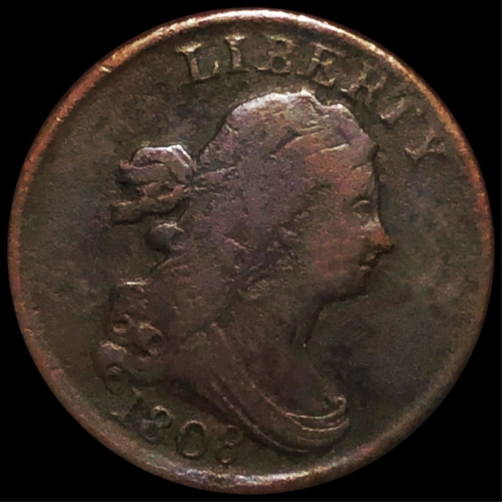 1804 Draped Bust Half Cent NICELY CIRCULATED (1 of 2)